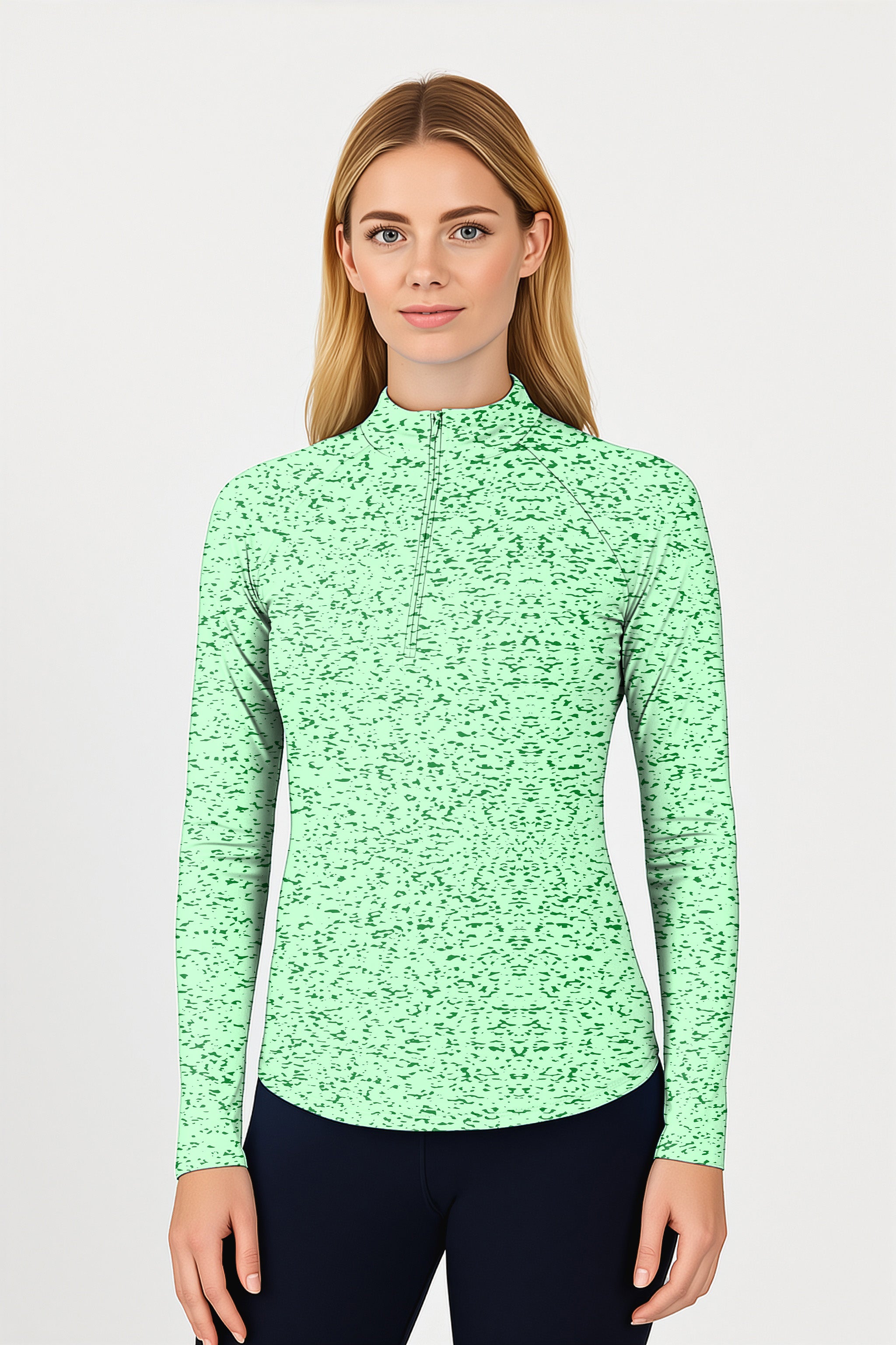 Graffiti Greens Women's Golf Active 3/4 Zip Top