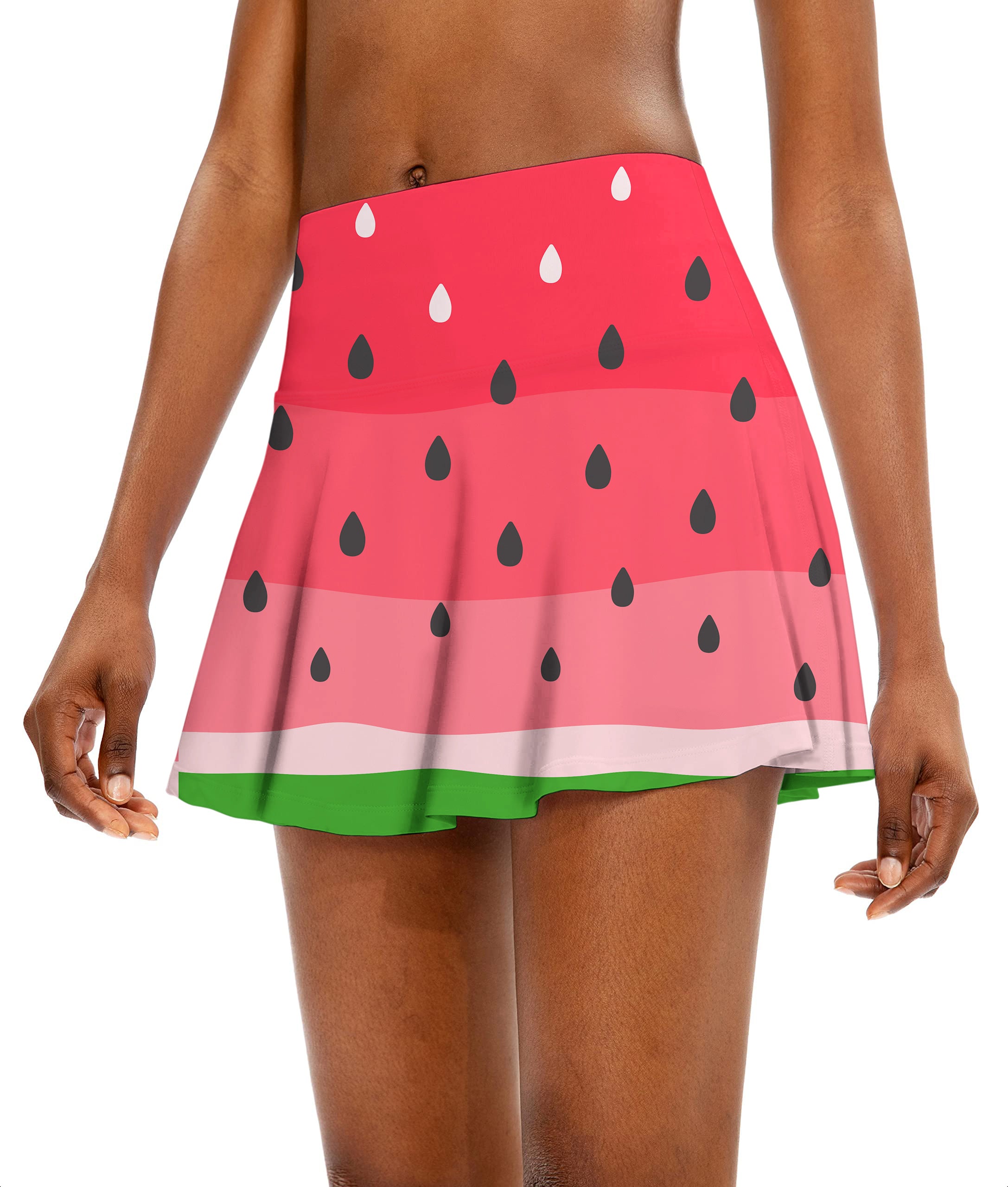 watermelon Women's Athletic Golf Skorts Flared Skirts