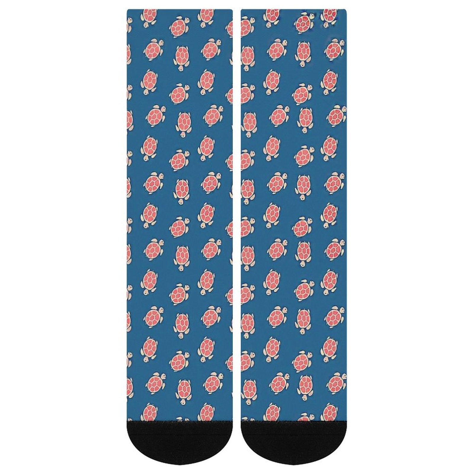 Blue and Turtle Prined socks Gifts for Men Women