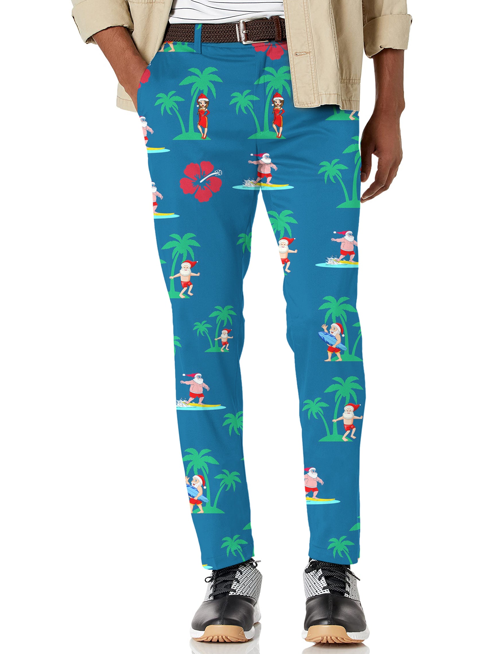 Men's Surfs Up Santa Stretch Golf Pants