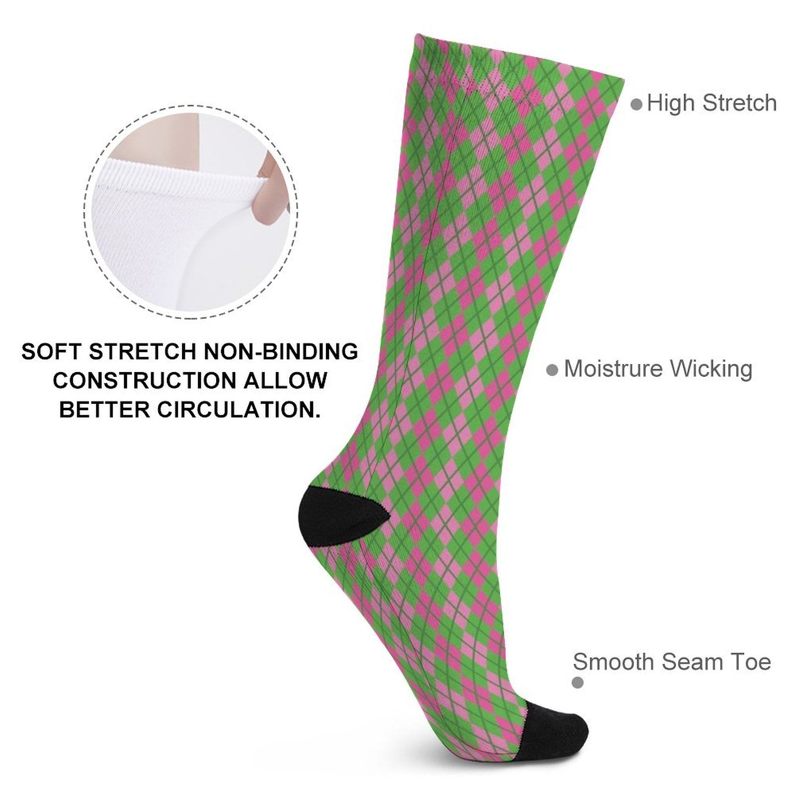 diamond Prined socks Gifts for Men Women