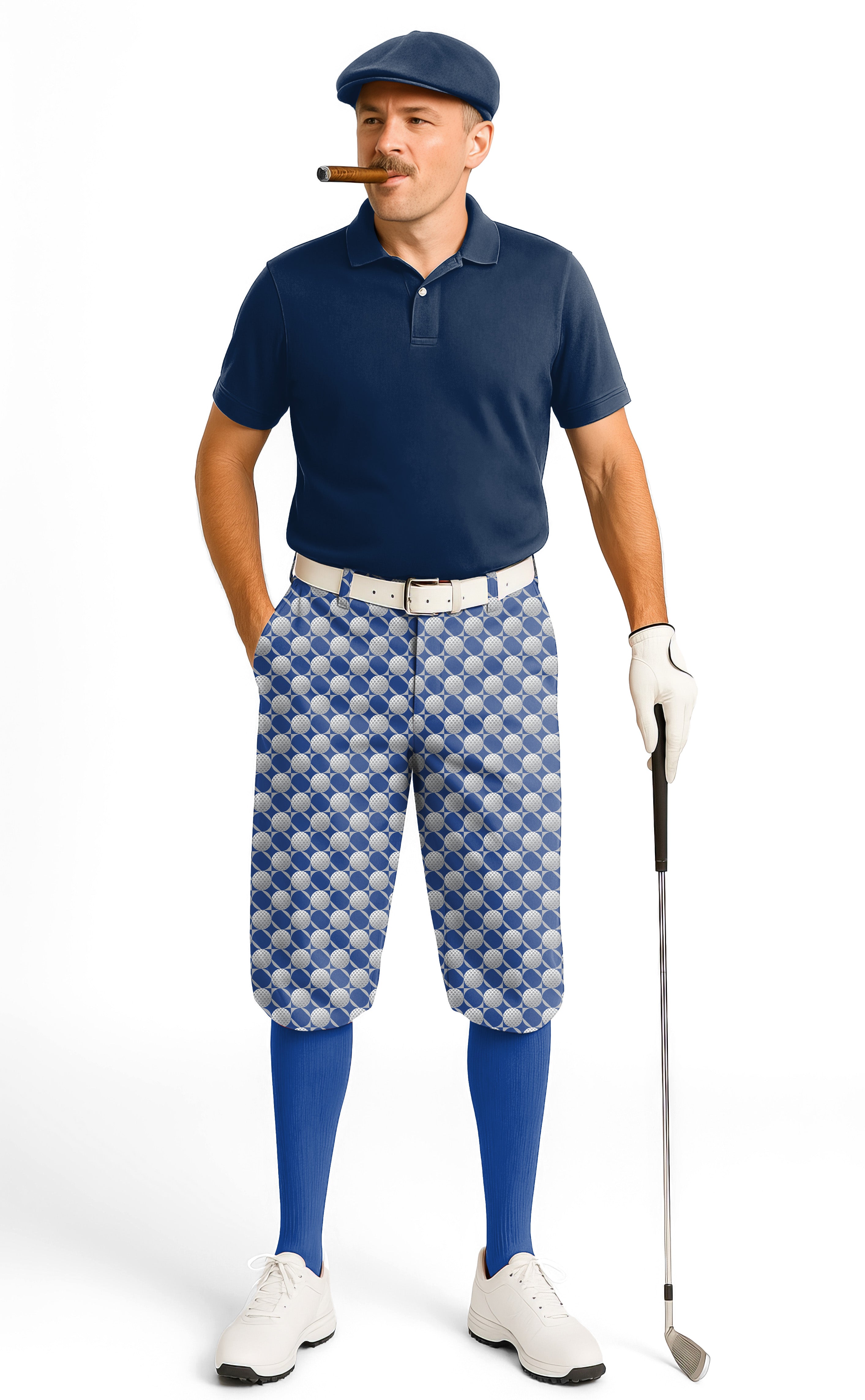 blue golf ball-Men's Golf Knickers Pants limited edition