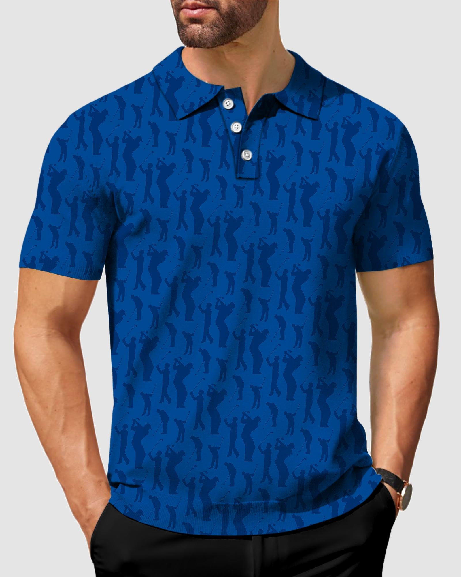 Men's golf player golf polo