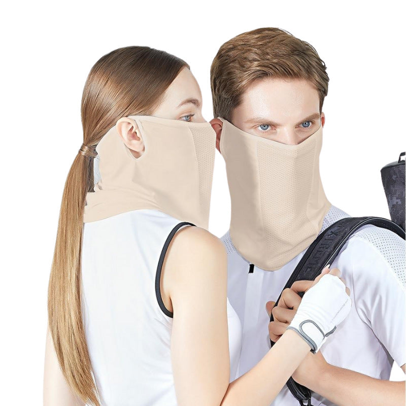 Cooling Nylon Yarn Sun Face Cover Mesh Breathable Anti-UV Neck Scarf for Golf Cycling Hiking Daily Outdoor Shading UV Outdoor Protection Series