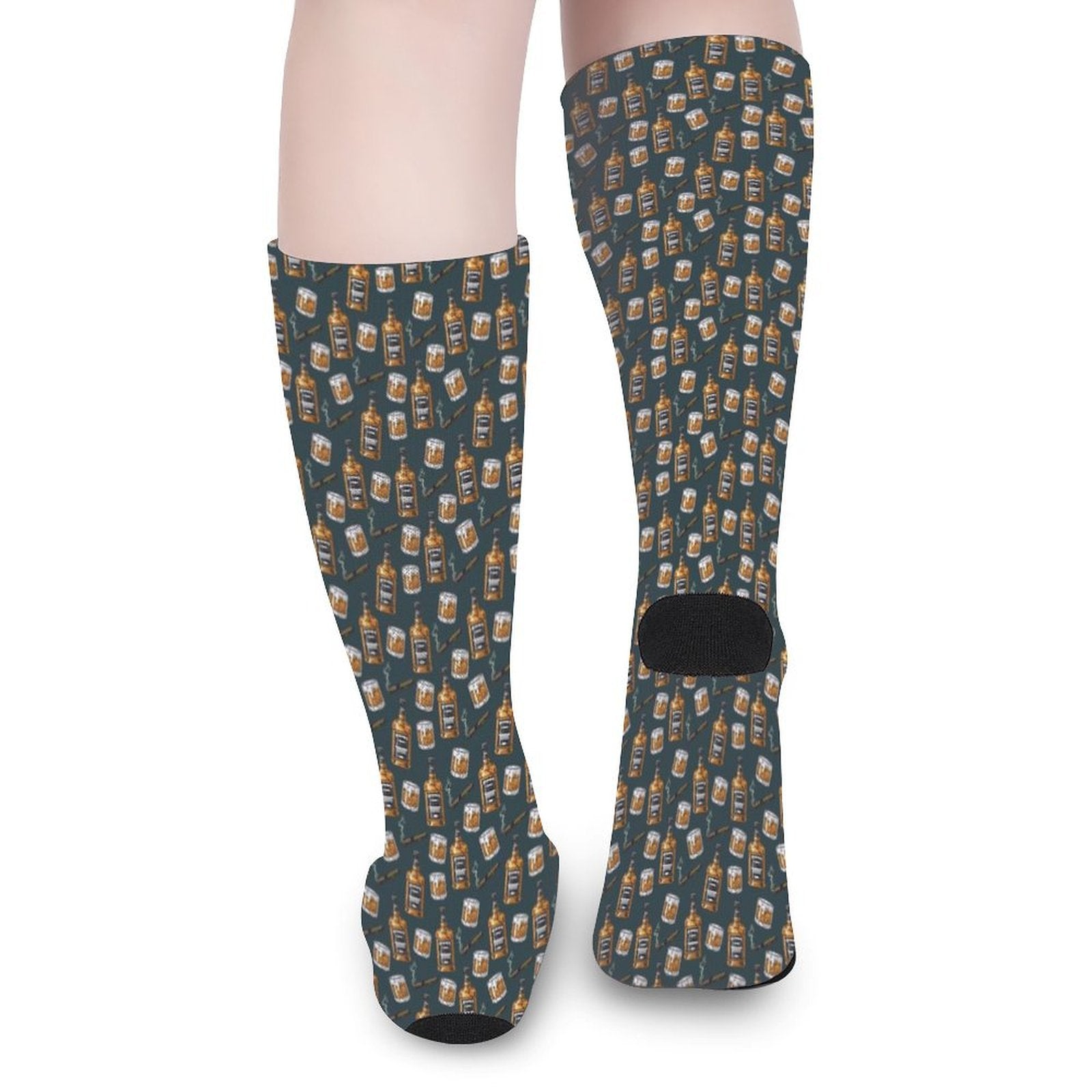 WHISKEY CIGARS Prined socks Gifts for Men Women