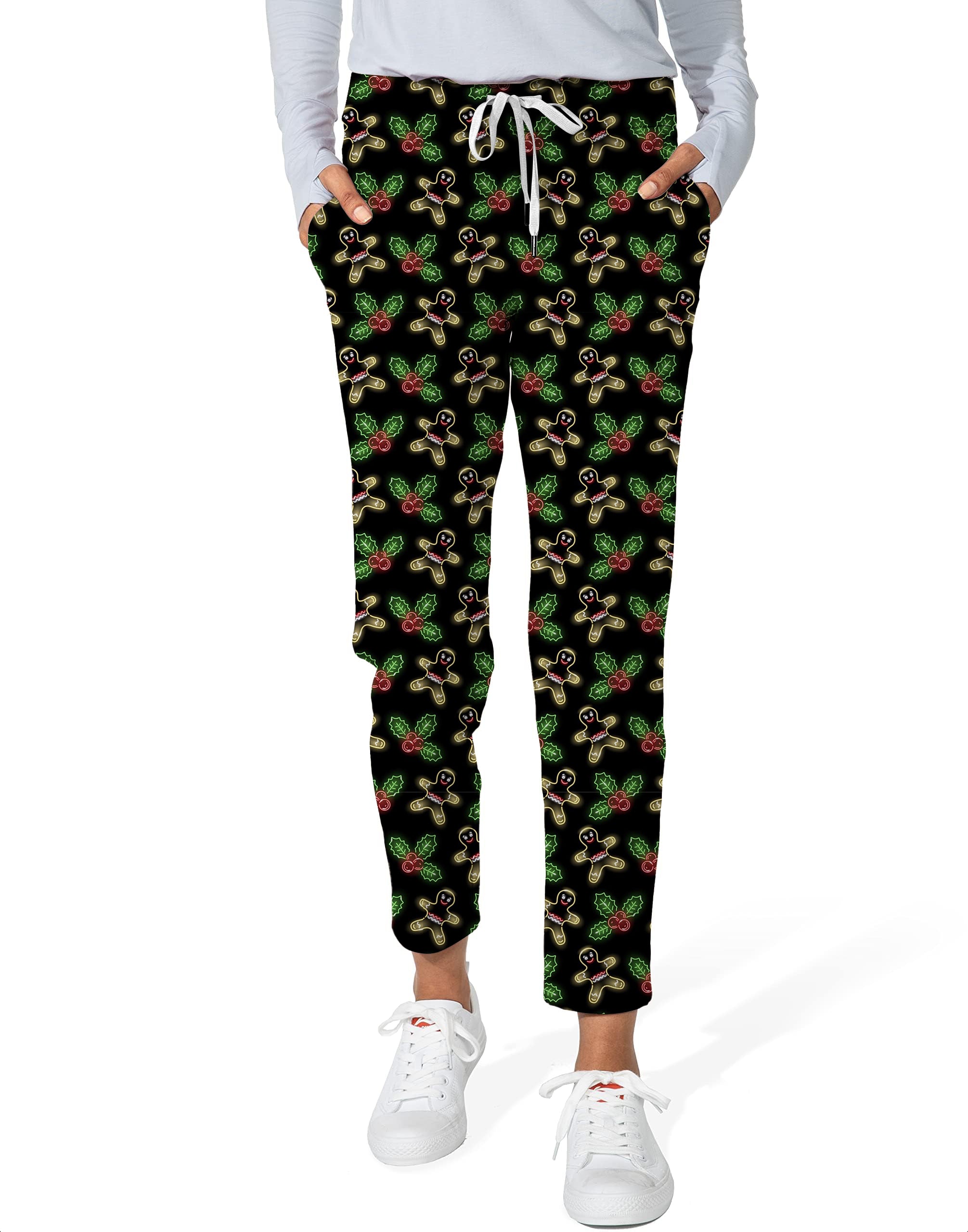 Neon Gingerbread Man-Women's 7/8 Stretch Ankle Golf Pants