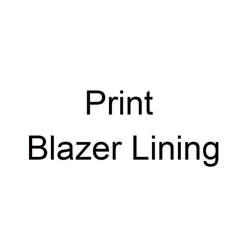 Custom Print Blazer Lining2