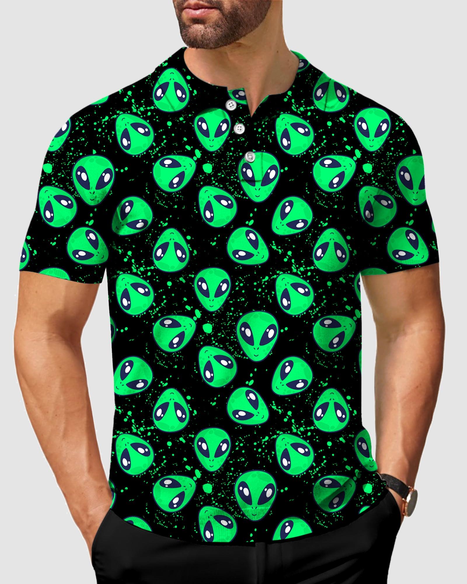 Men's Alien Invasion golf polo