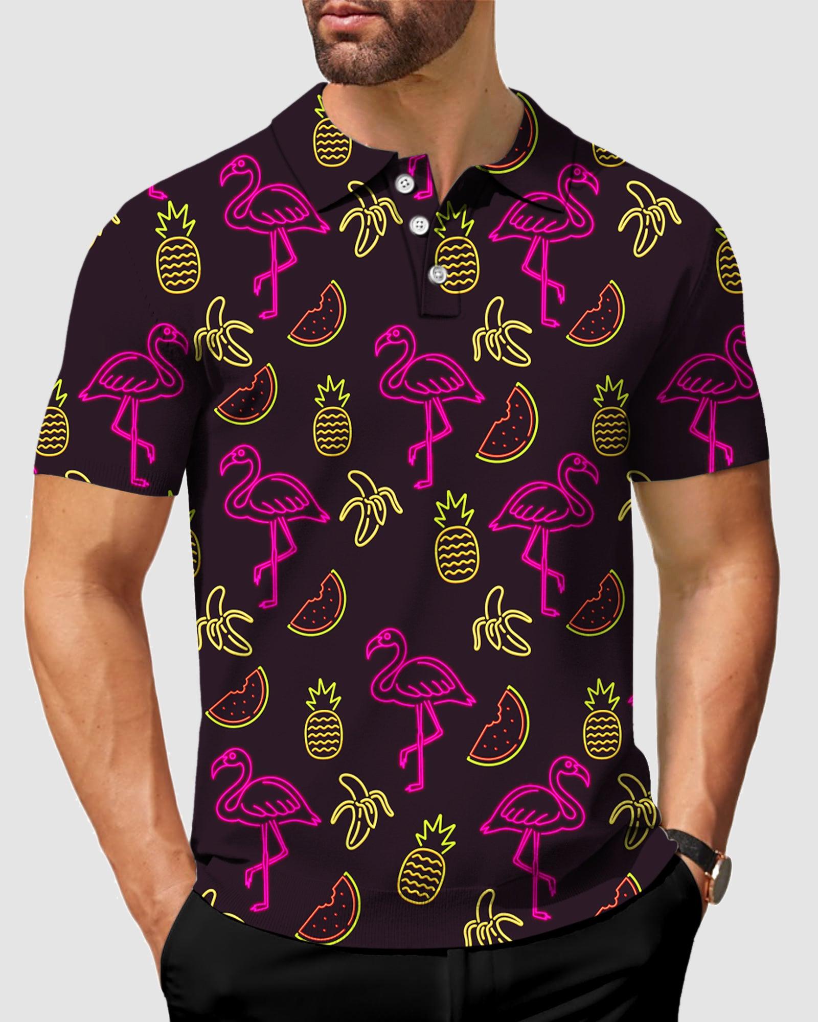 Men's Neon Light Nonsense golf polo