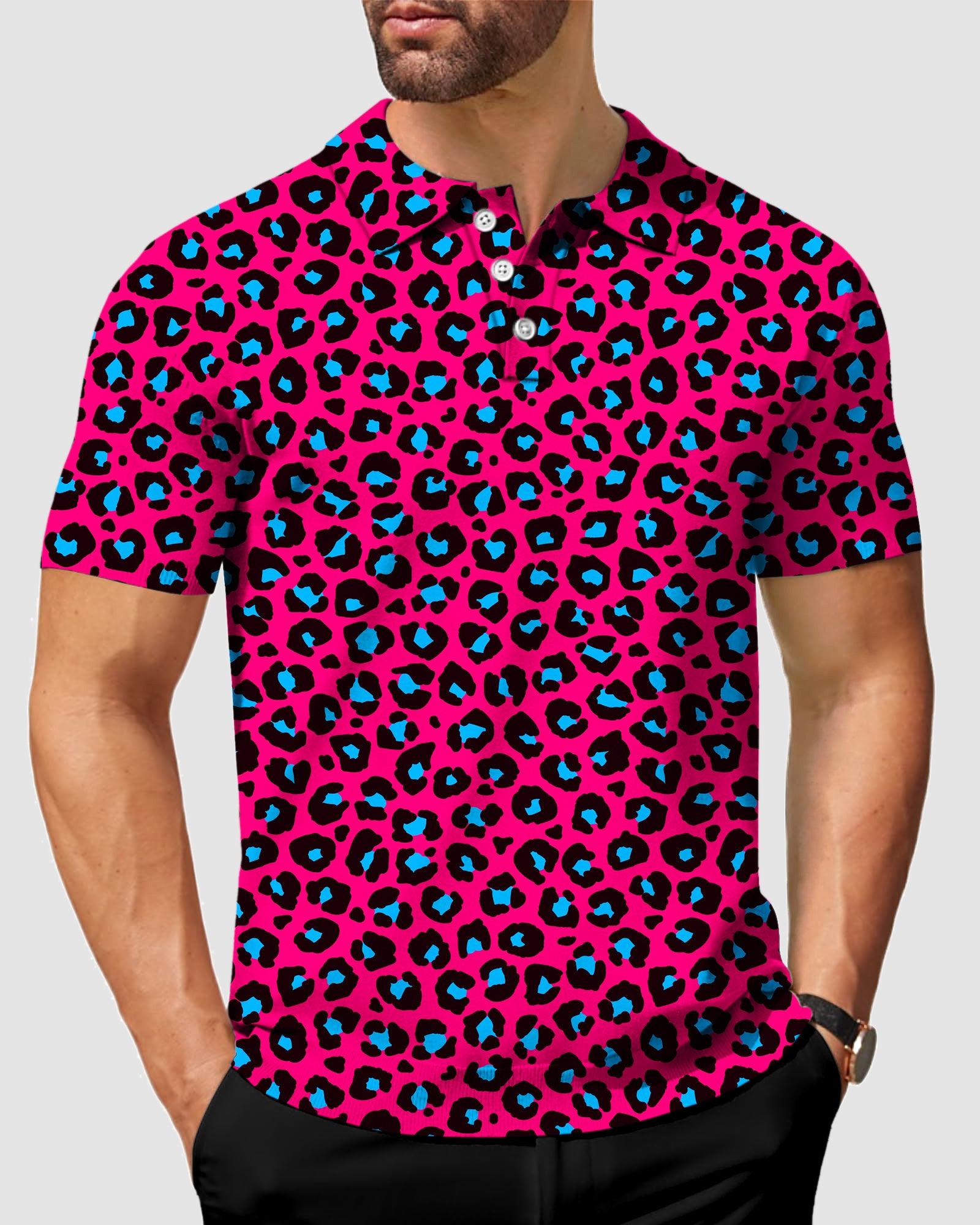 Men's Red Jaguar golf polo