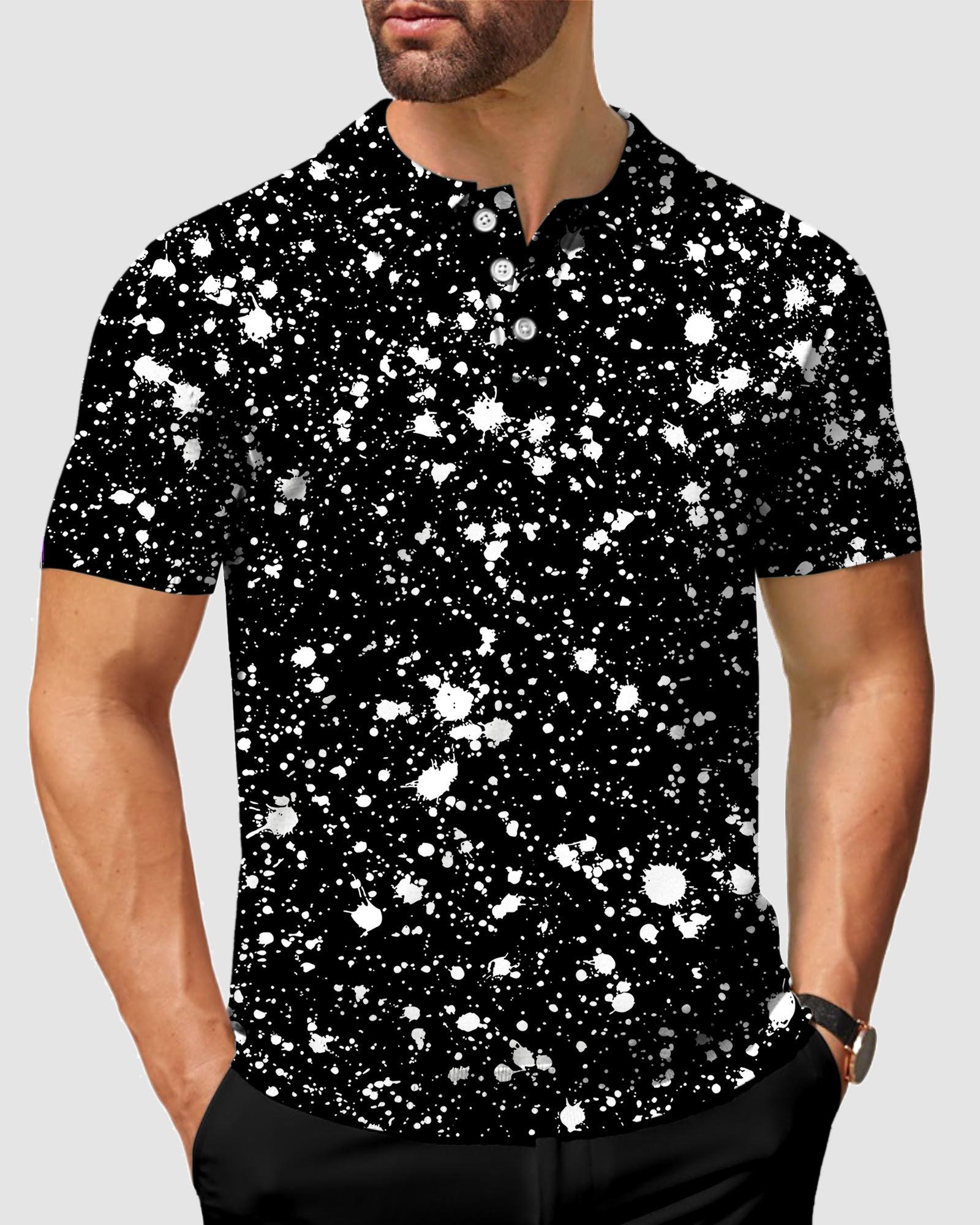 Men's ZEBRA SPLATTER golf polo