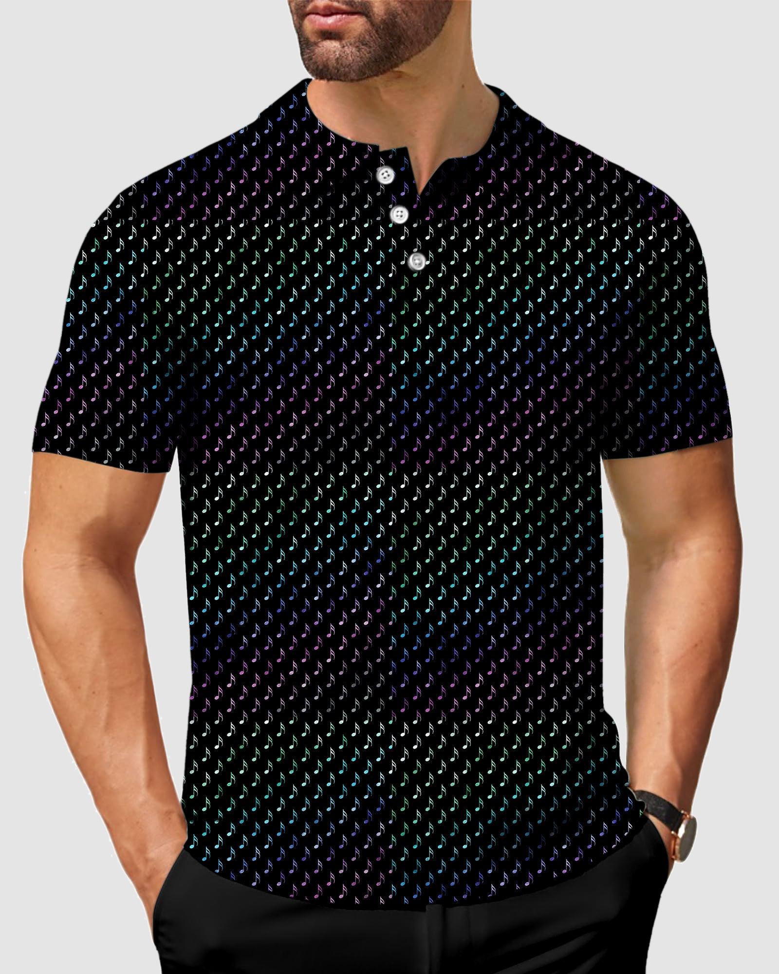 Score Gradient color Men's golf polo