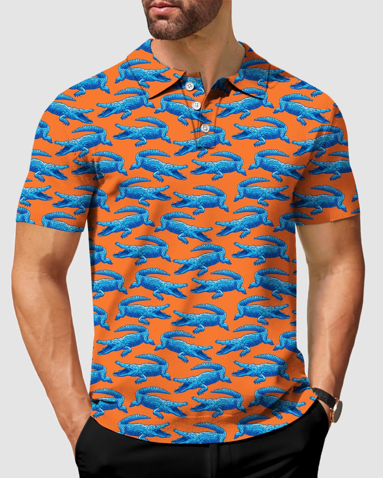 Men's golf polo alligator shirt