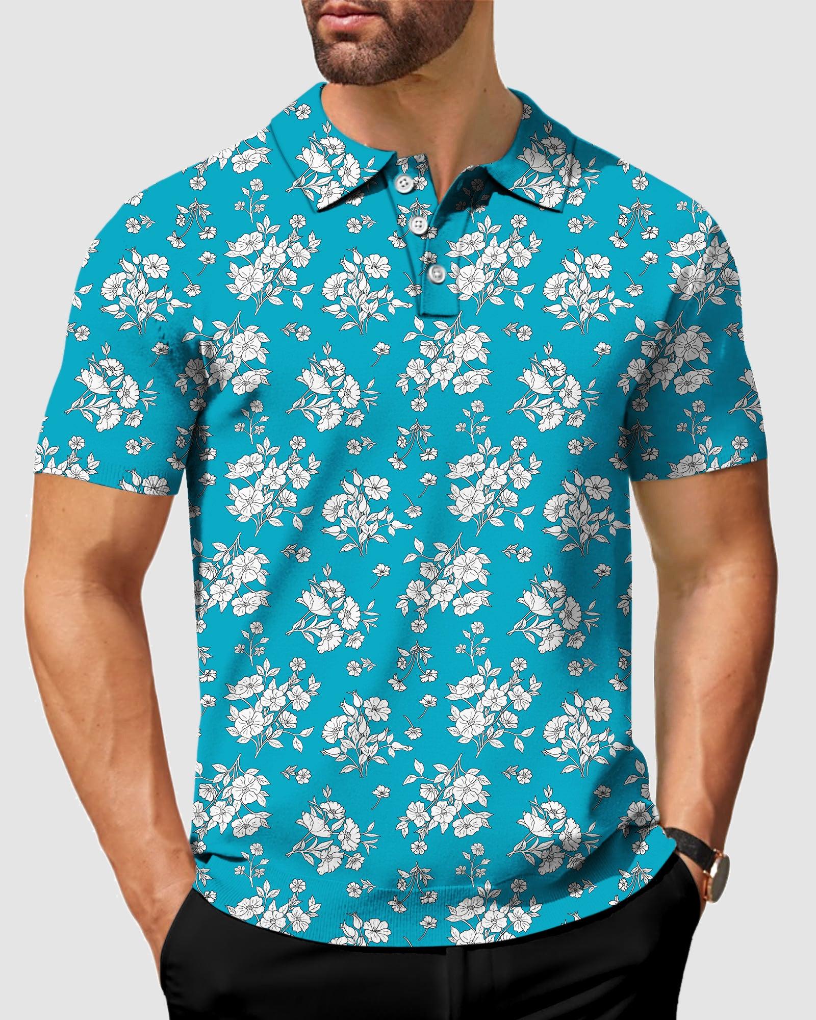 Men's golf flower polo