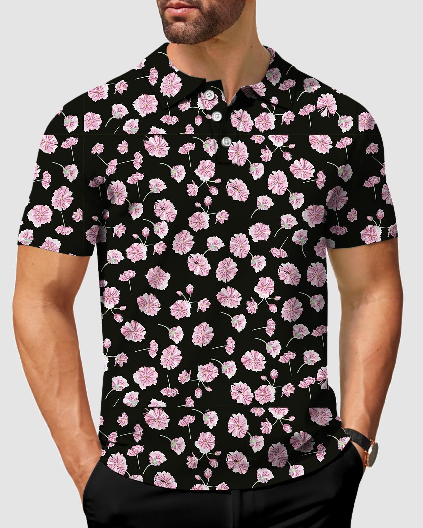 Men's golf flower polo