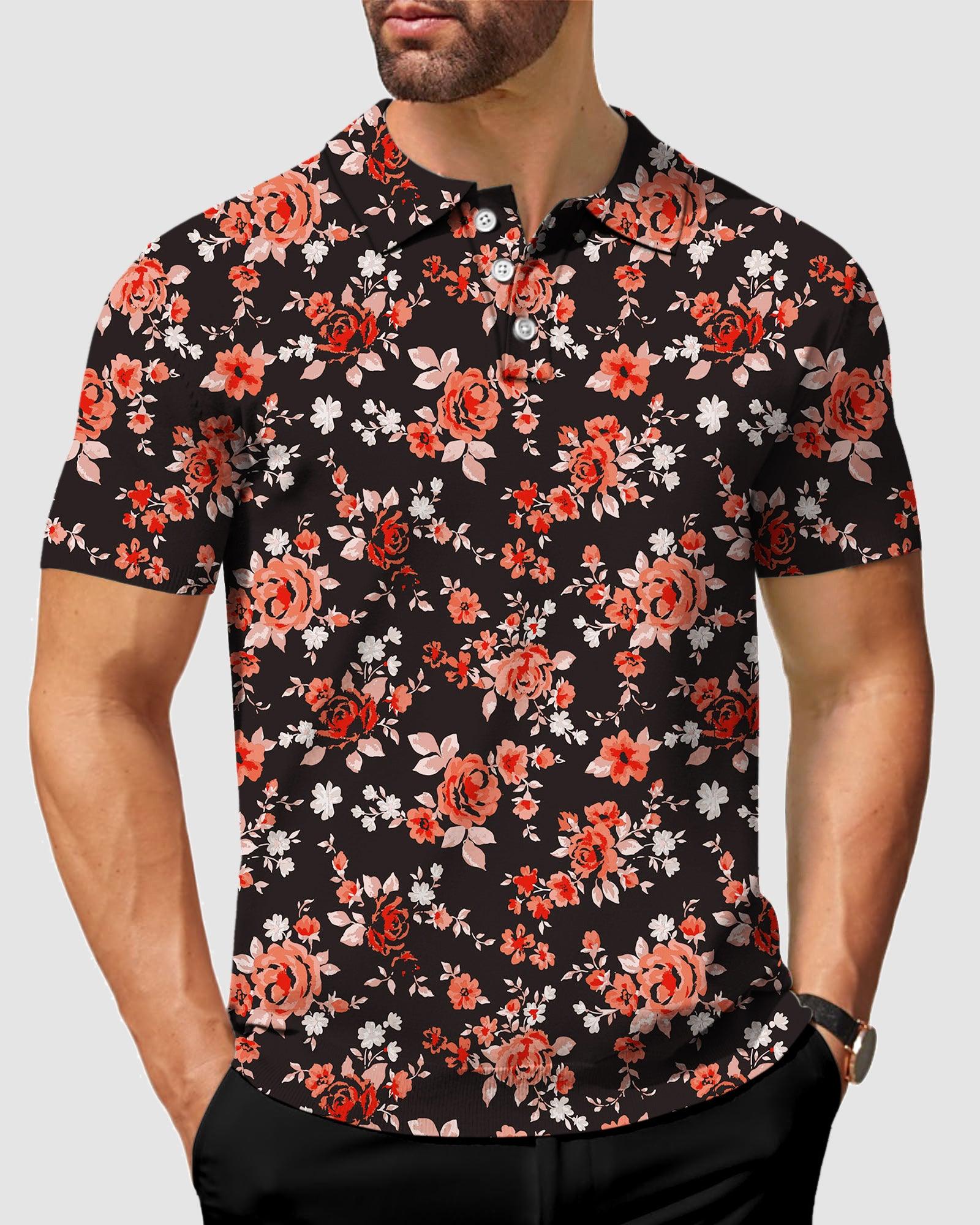 Men's golf flower polo