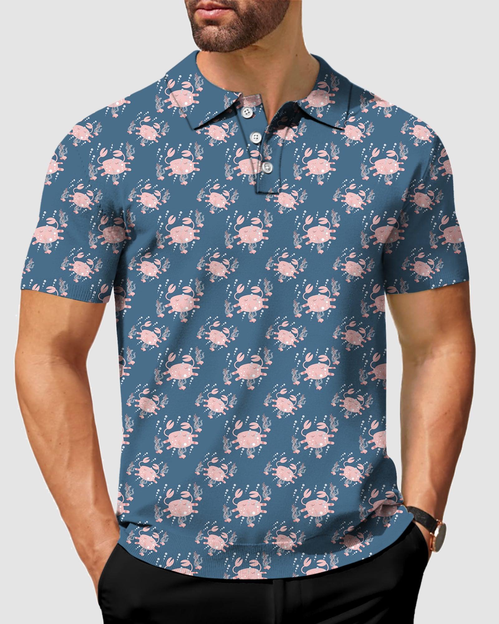 Men's golf crab polo