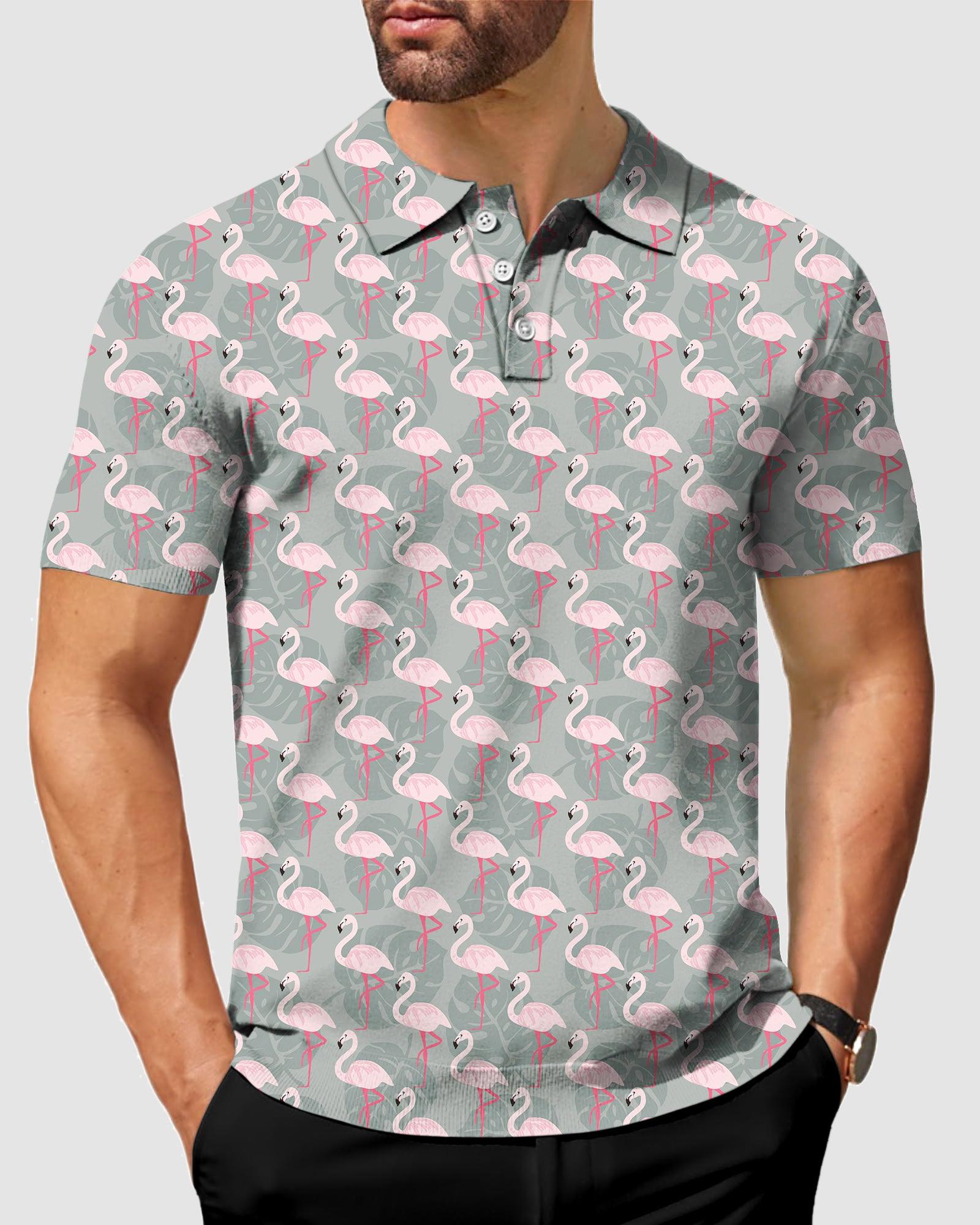 Men's golf Flamingo polo