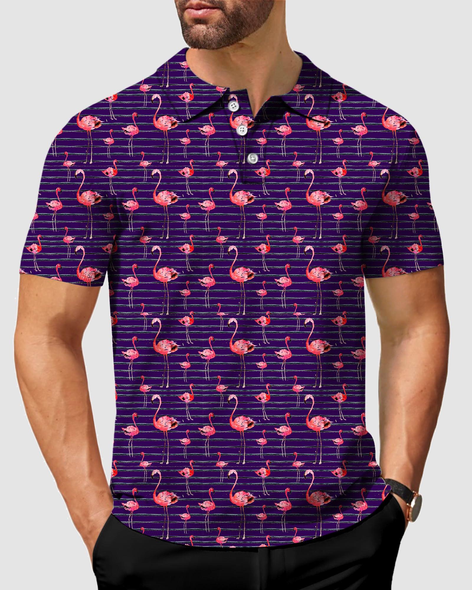 Men's golf Flamingo polo