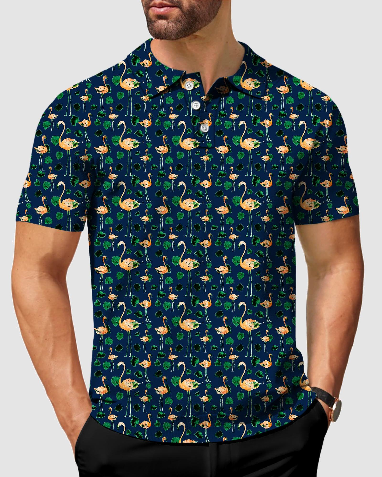 Men's golf Flamingo polo