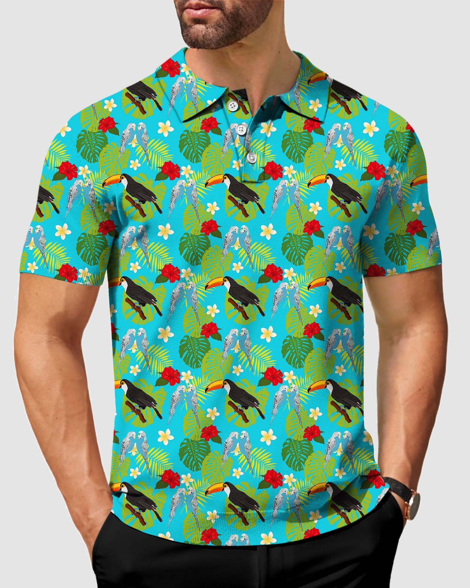 Flamingo-Men's golf polo