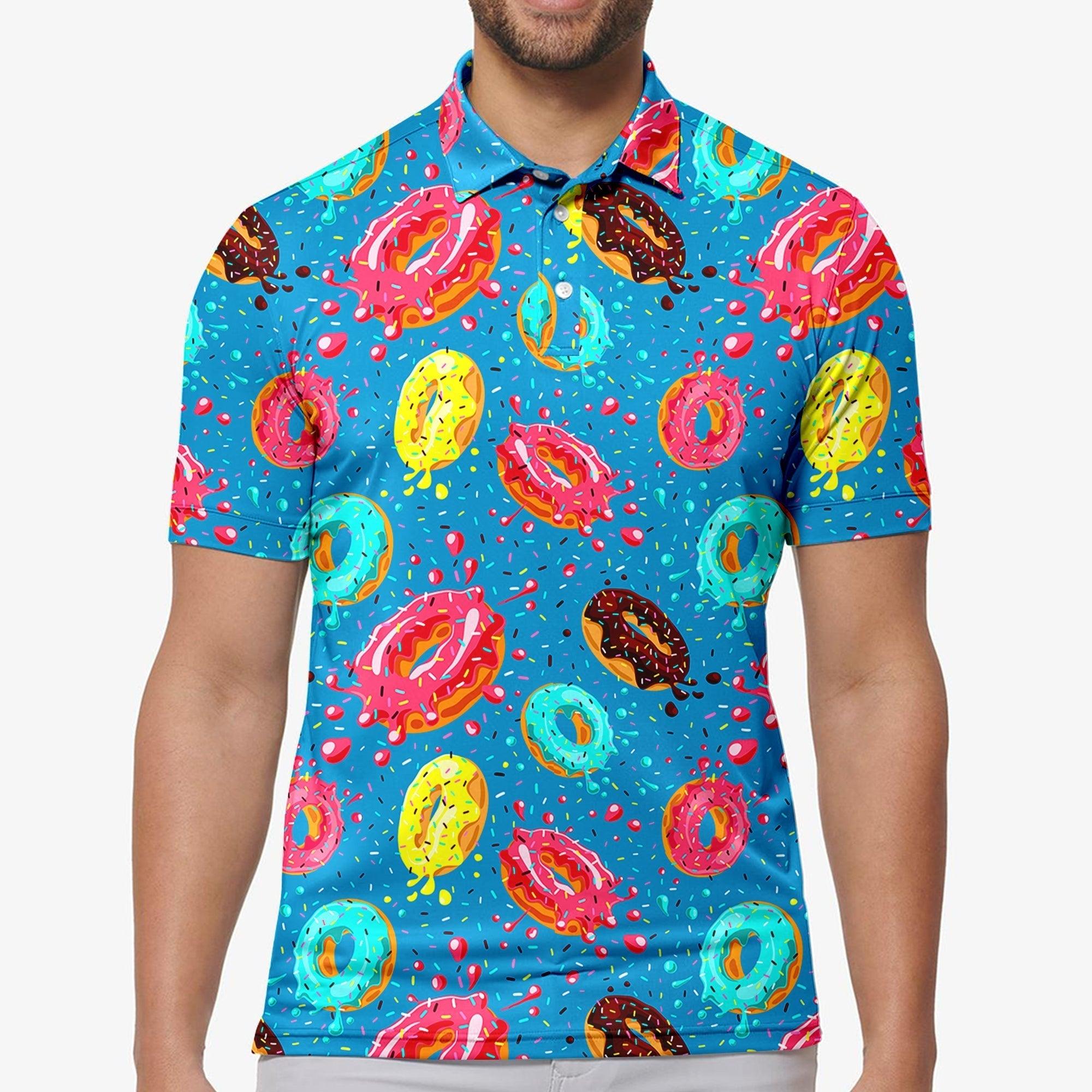 Men's Donut macaron golf polo Hole In One