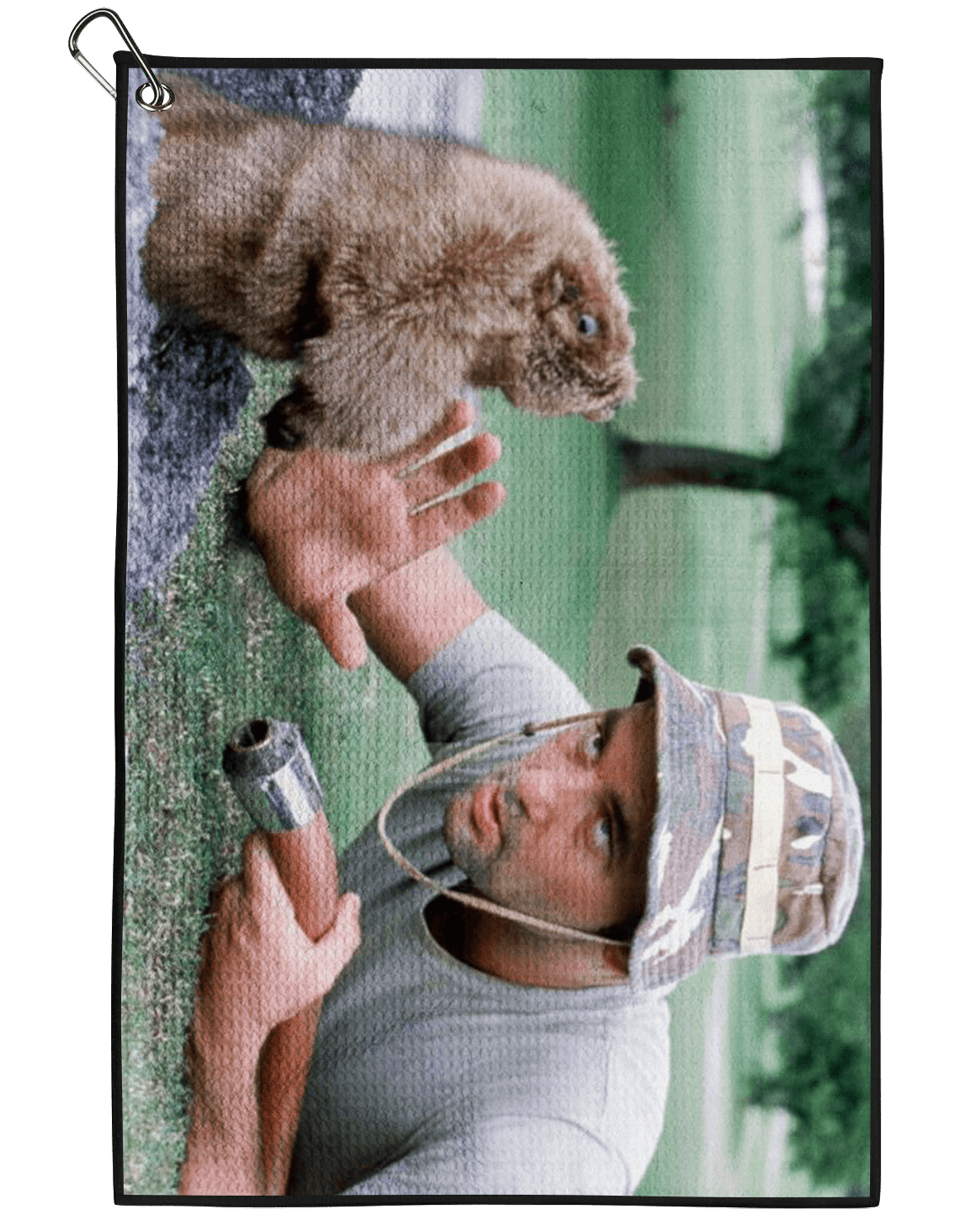 Man and His Gopher Towel