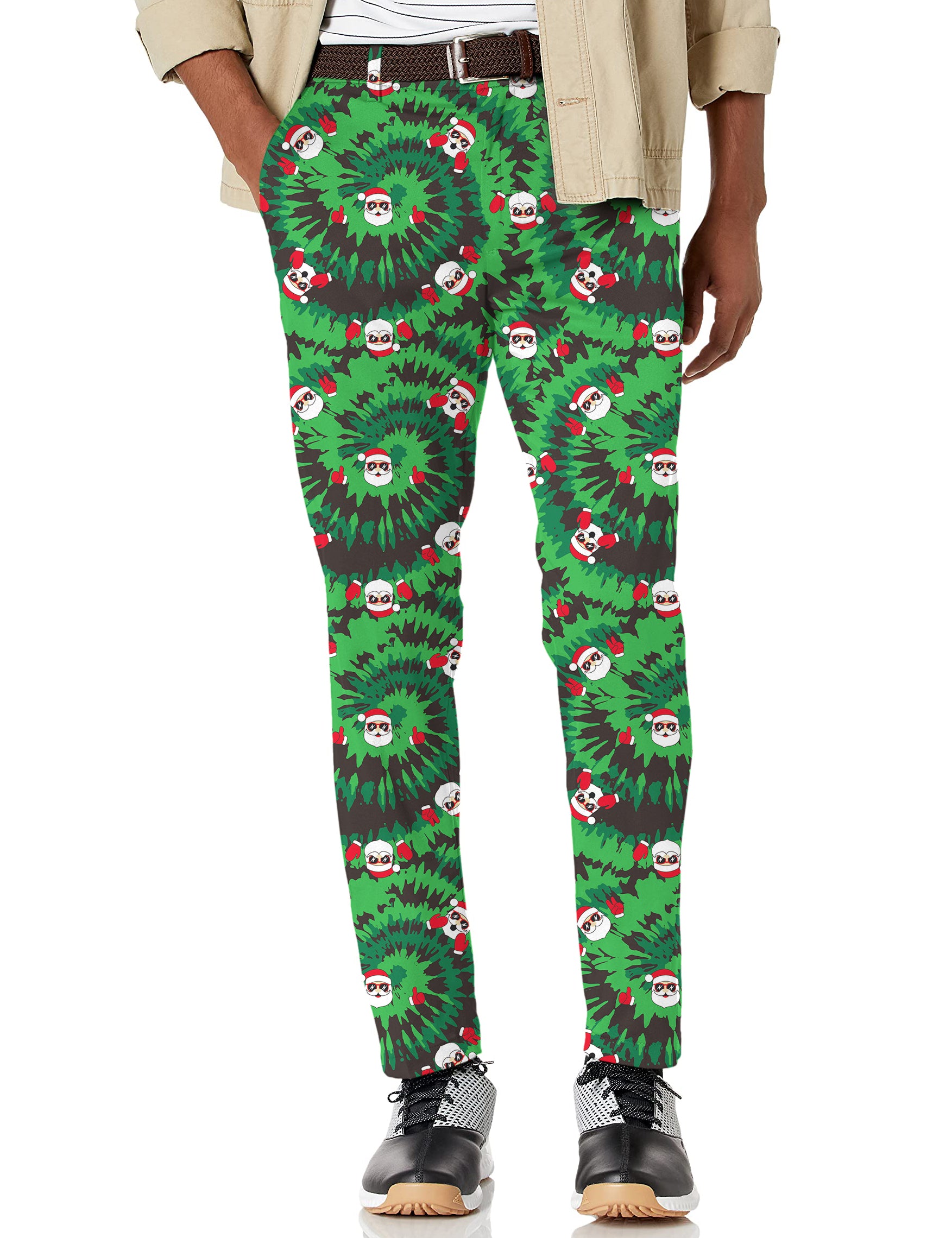 Men's Christmas Santa Stretch Golf Pants