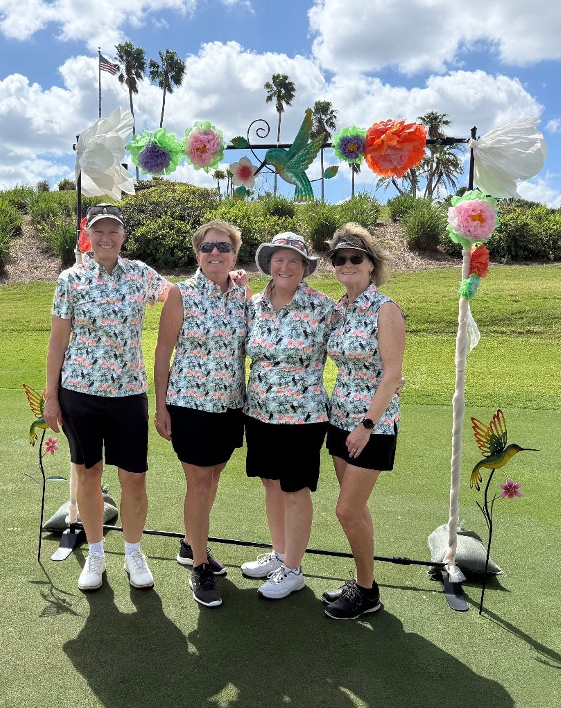Women's Toucan tropical flower golf Sleeveless shirt