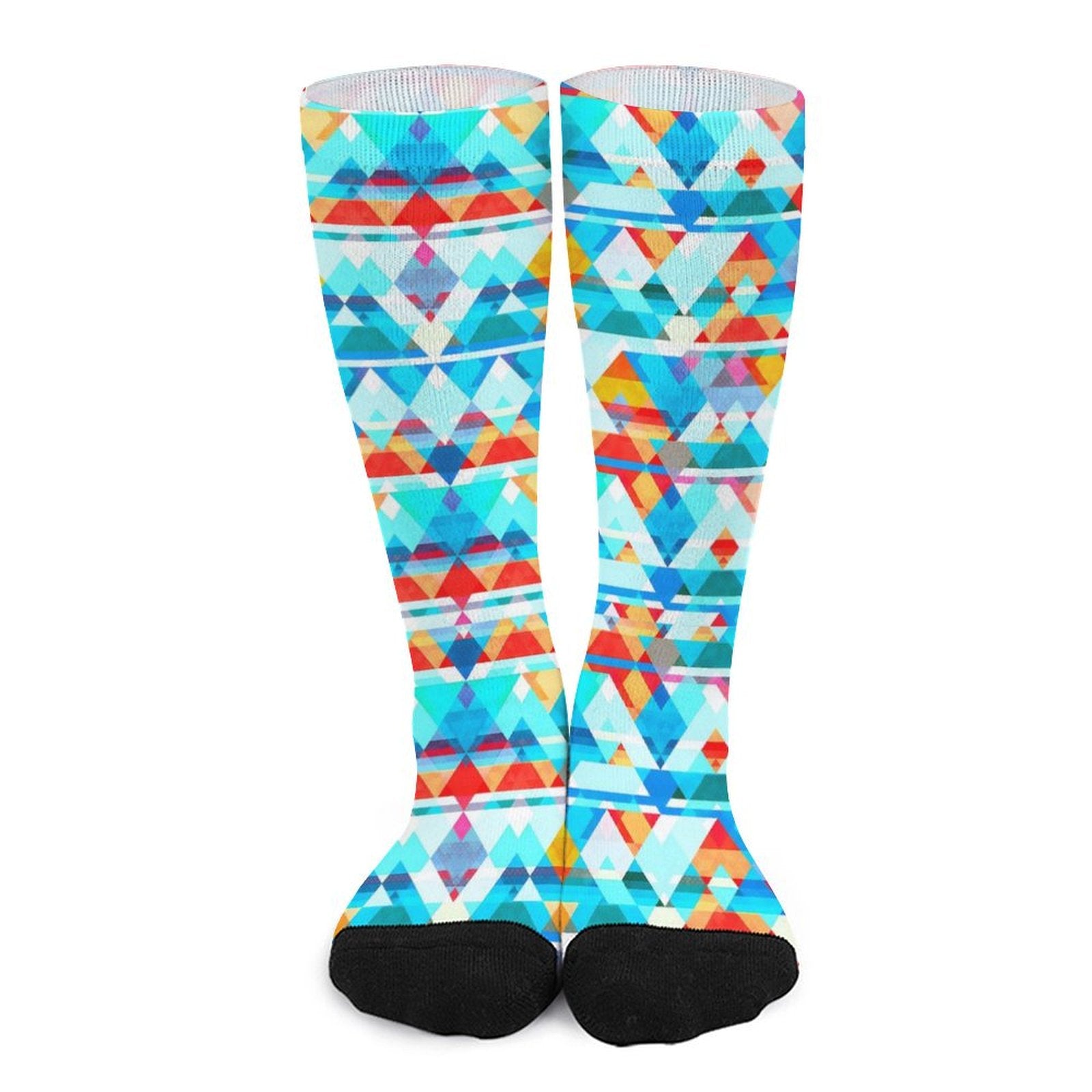 Geometric lattice Prined socks Gifts for Men Women