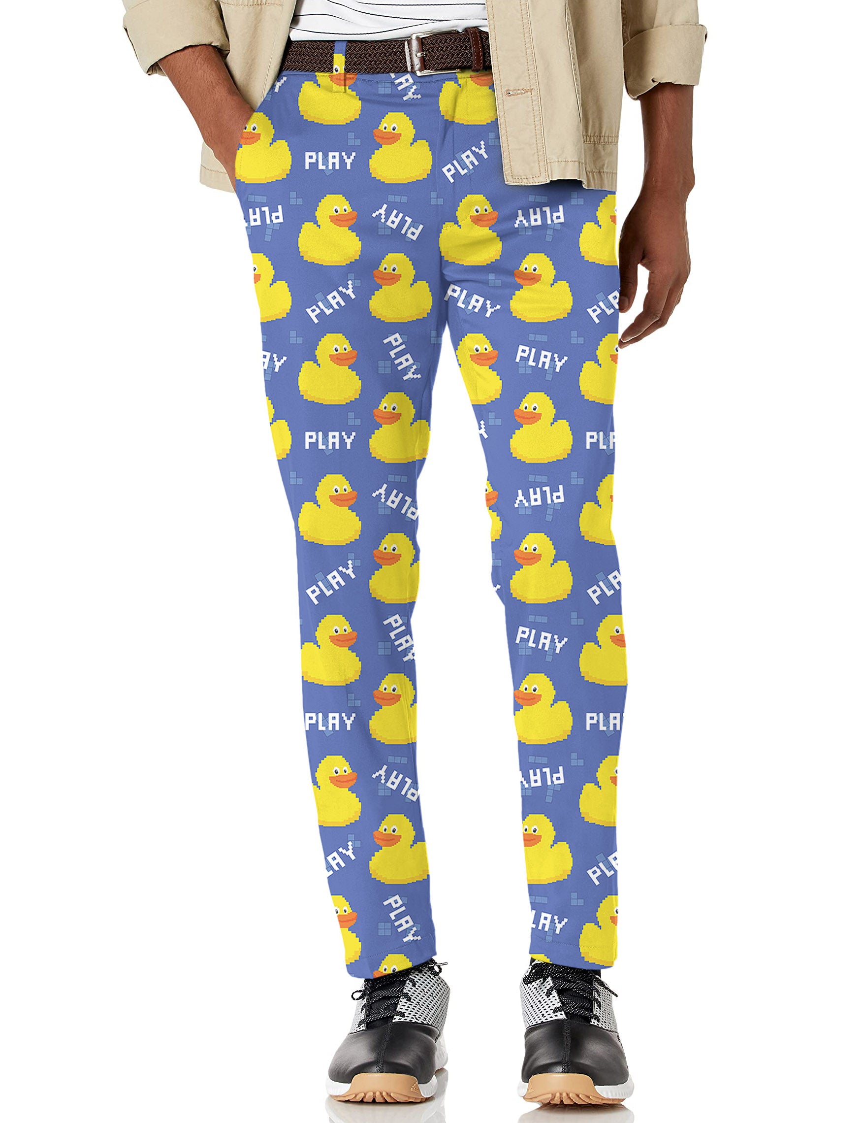 Men's Yellow duck Stretch Golf Pants