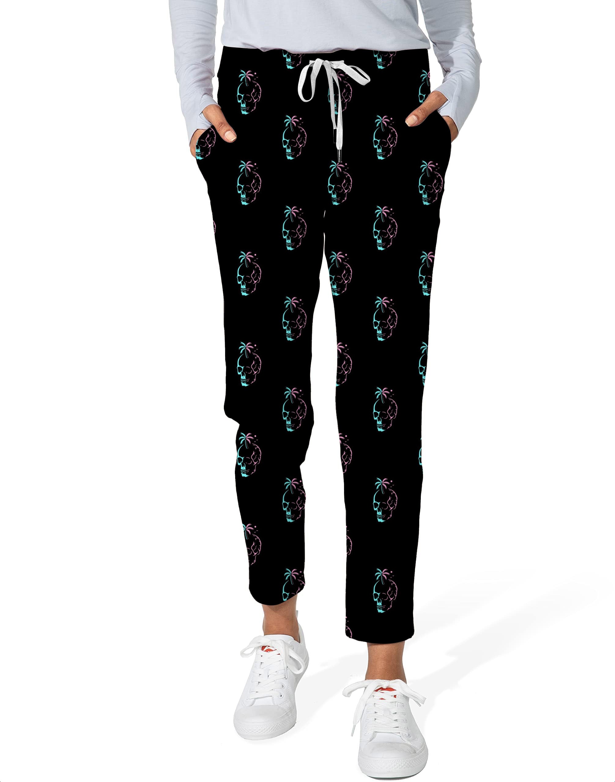 Palm Skulls-Women's 7/8 Stretch Ankle Golf Pants