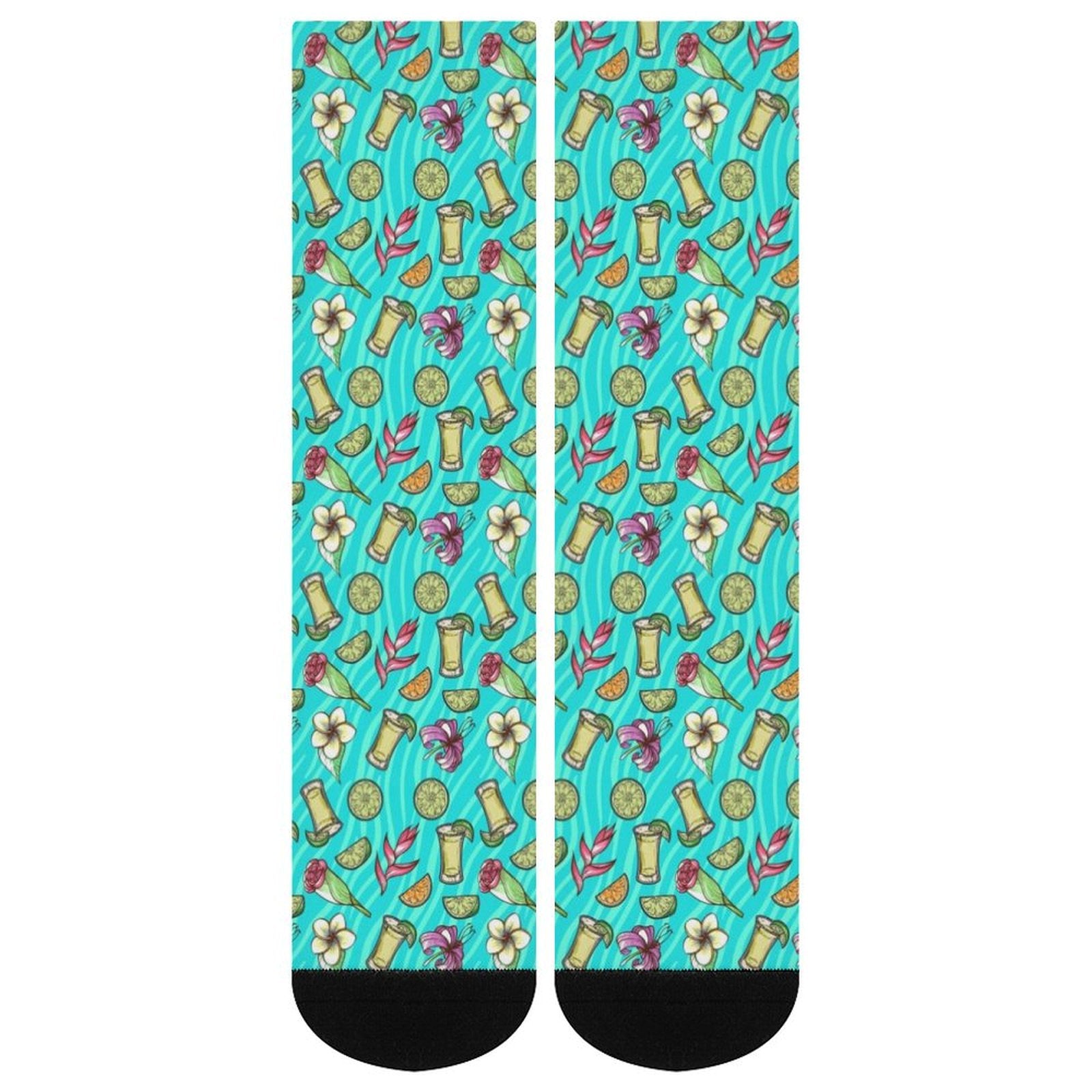 Agave Greens Prined socks Gifts for Men Women