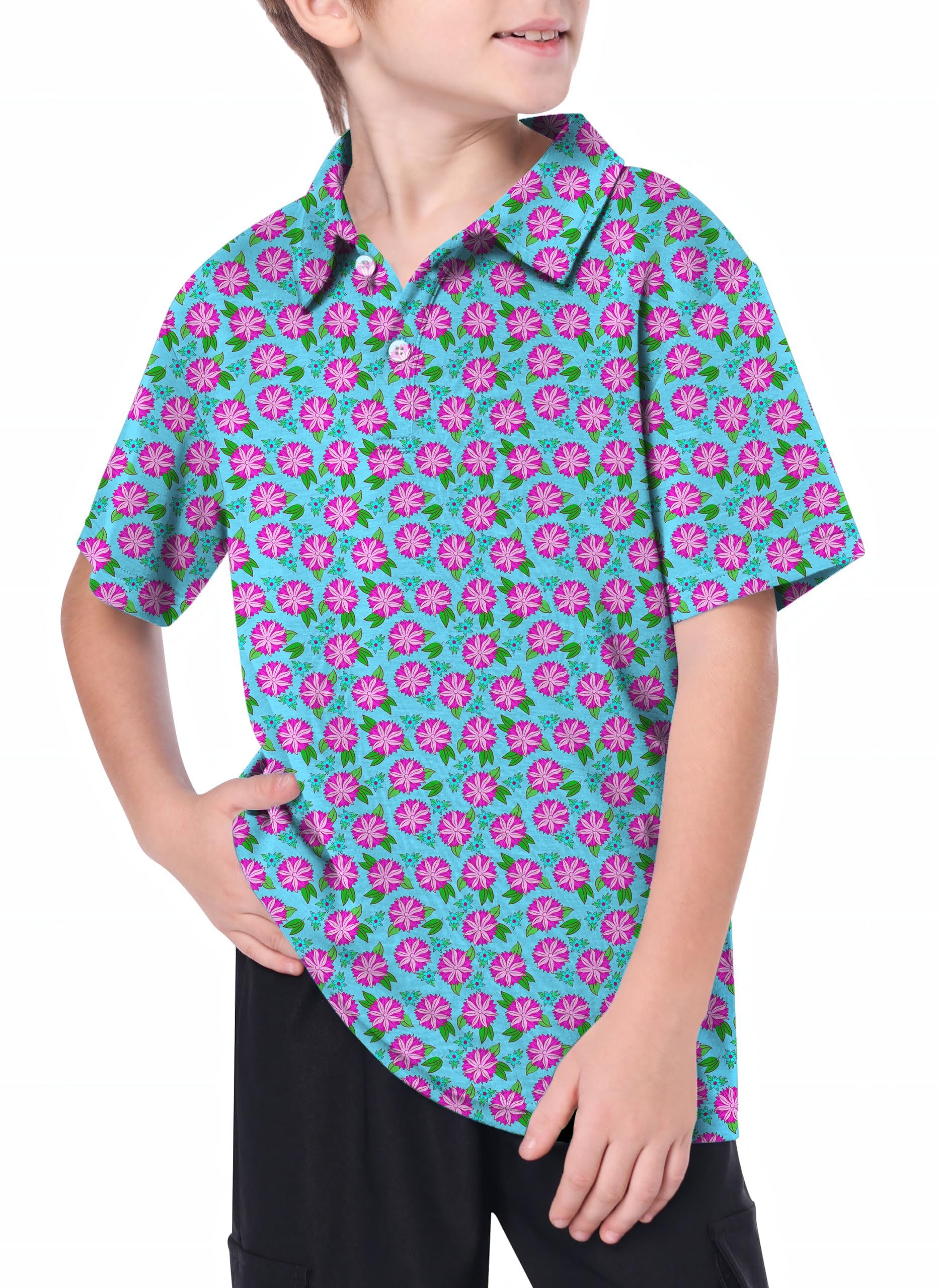 Youth flower Golf Polo