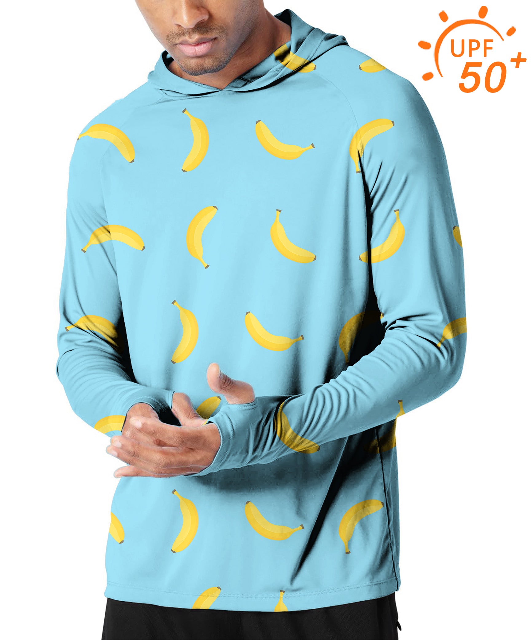 Men's Outdoor banana Golf Sun Protection Slim Fit hoodies