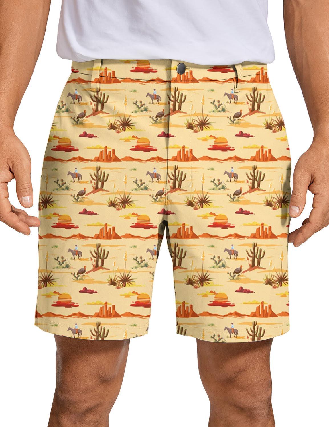 Men Vintage Desert Golf Shorts