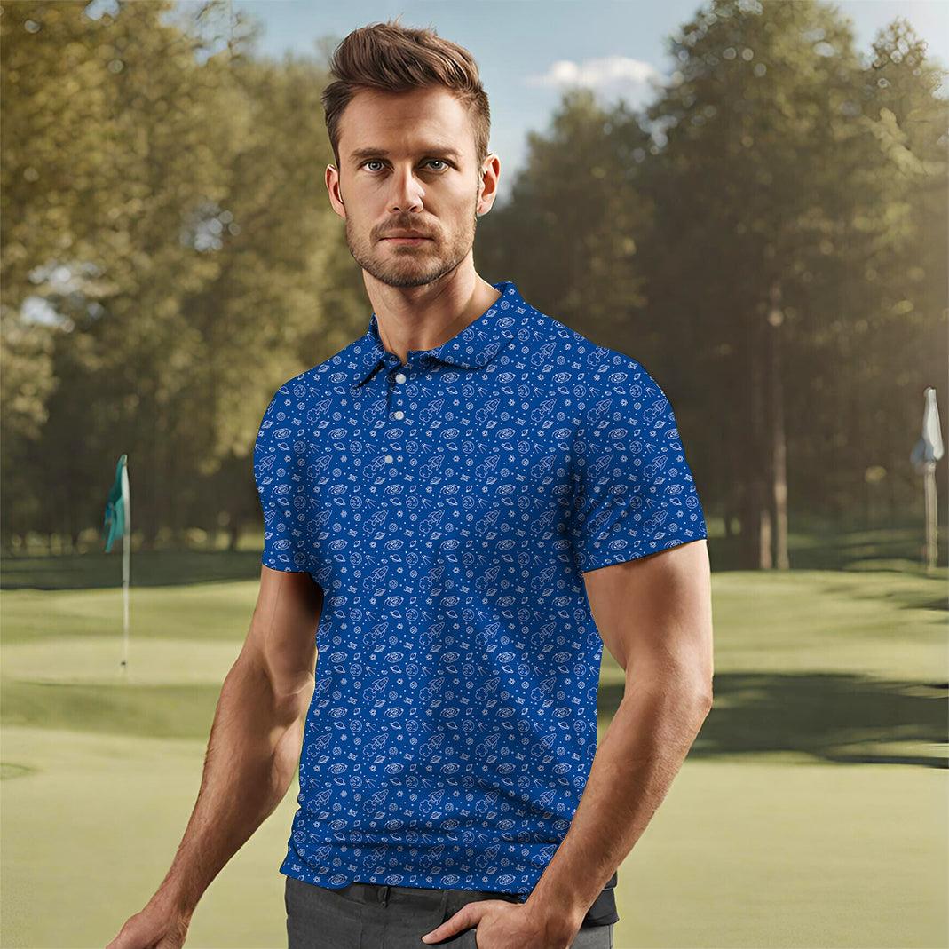 Men's Space Out golf polo