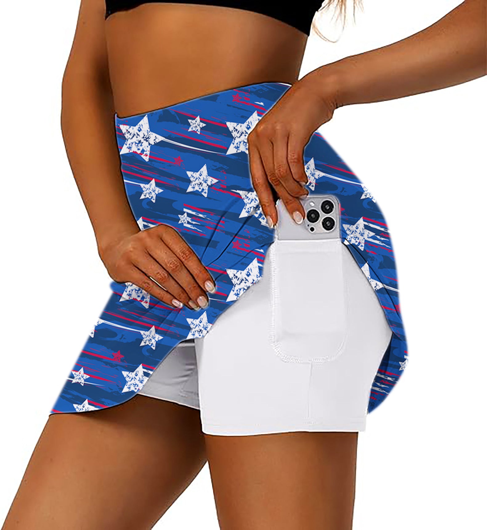 American Star Women's Athletic Golf Skorts Flared Skirts