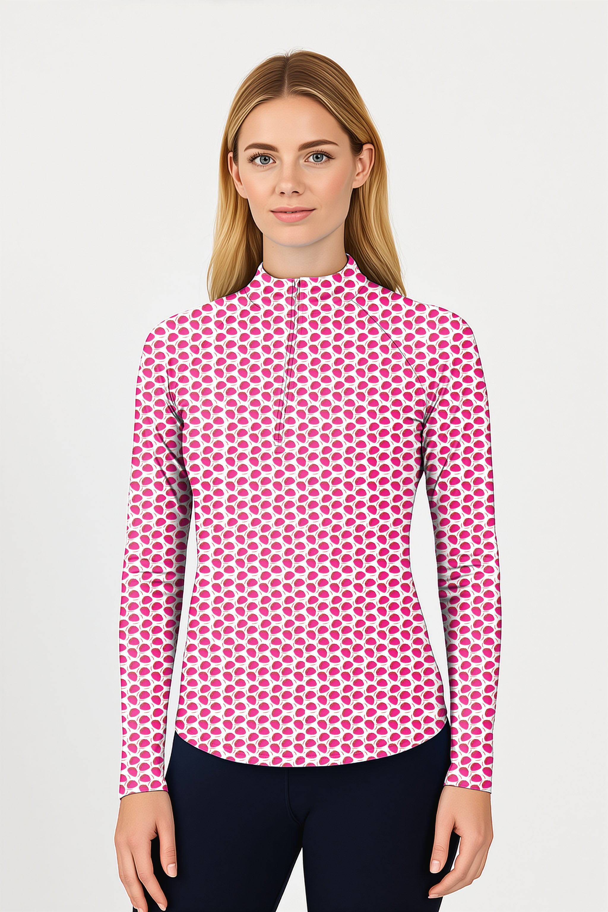TACO TUESDAY  Women's Golf Active 3/4 Zip Top