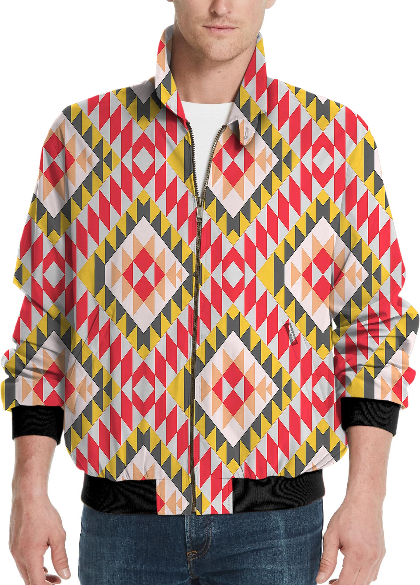 Eco Friendly Bold Vibrations-Men's Golf Windbreaker Light Jacket