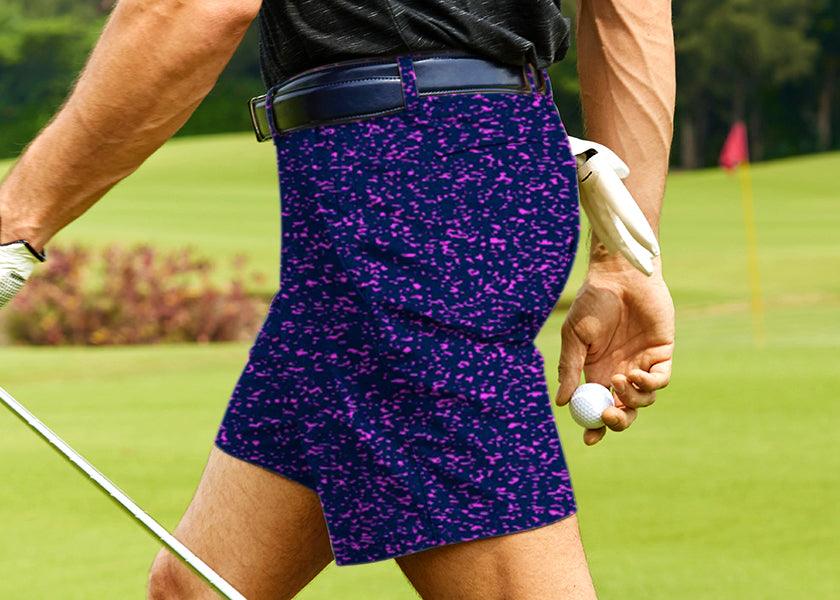 Men Violet Vandal Golf Shorts