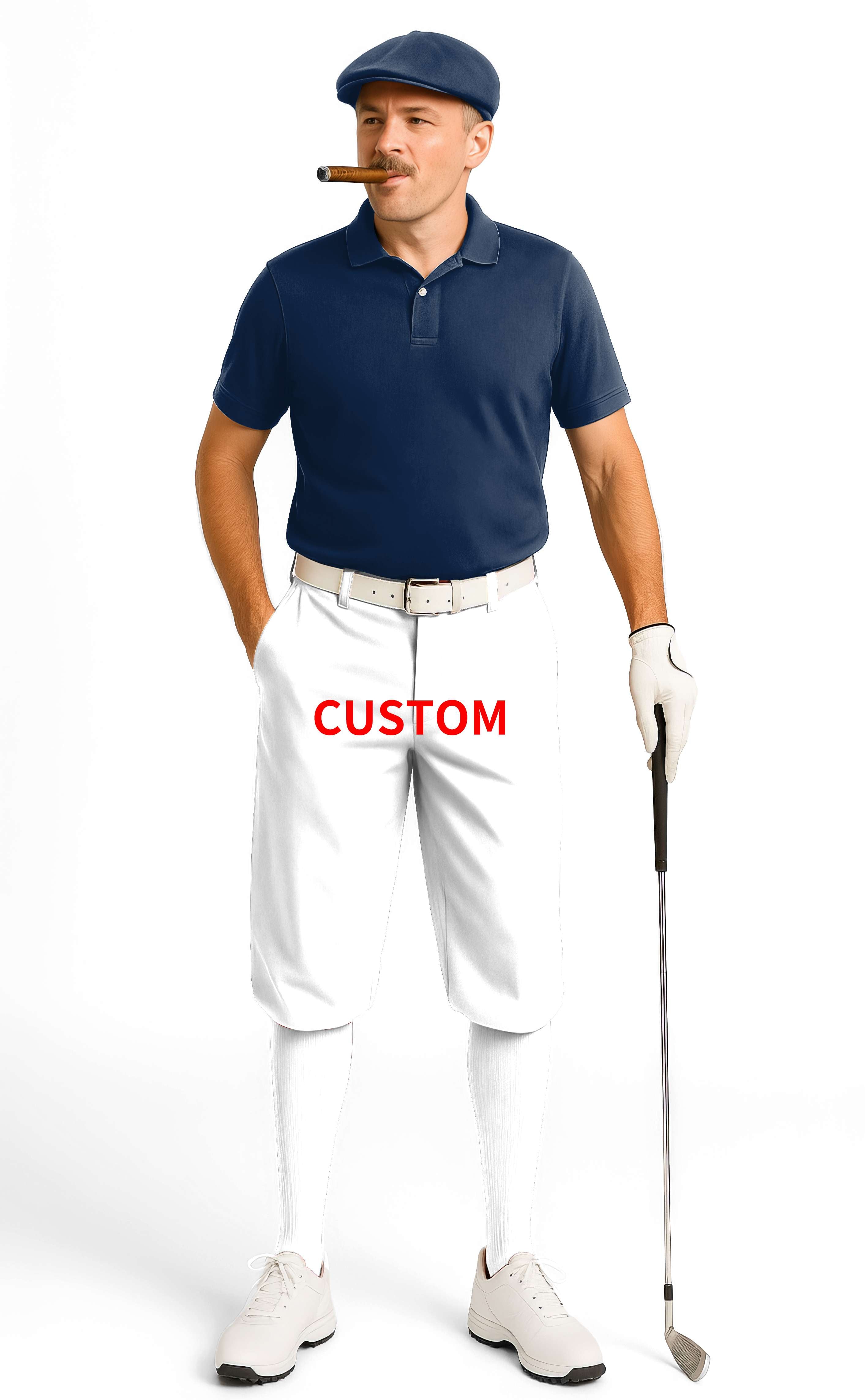 Custom Own Logo Men's Golf Knickers Pants