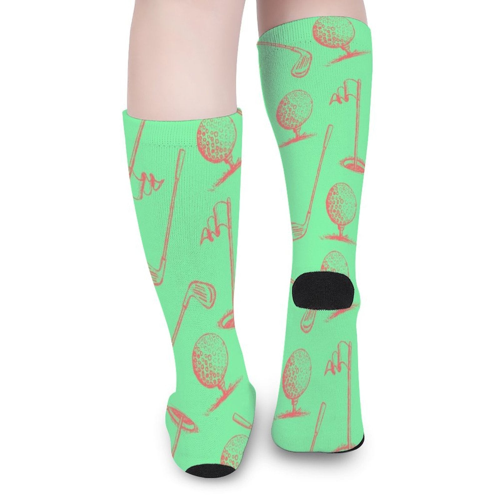 Green Golf Club Prined socks Gifts for Men Women