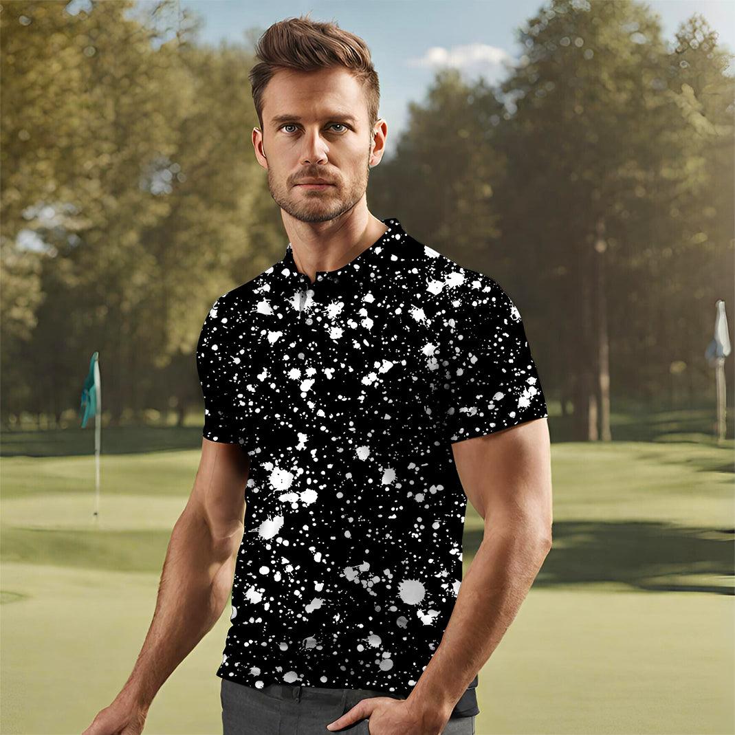 Men's ZEBRA SPLATTER golf polo