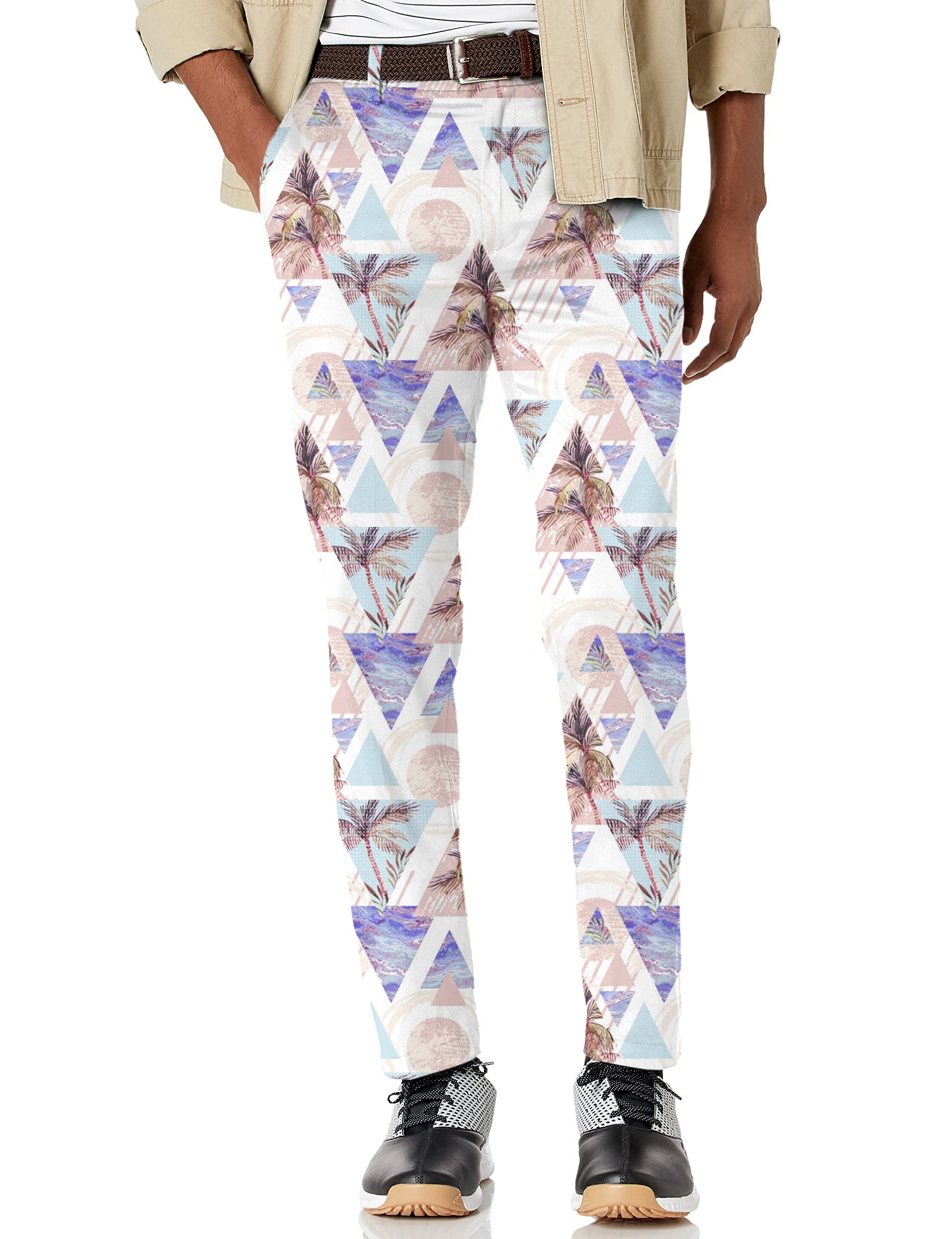 Men's Cali Palm tree Stretch Golf Pants