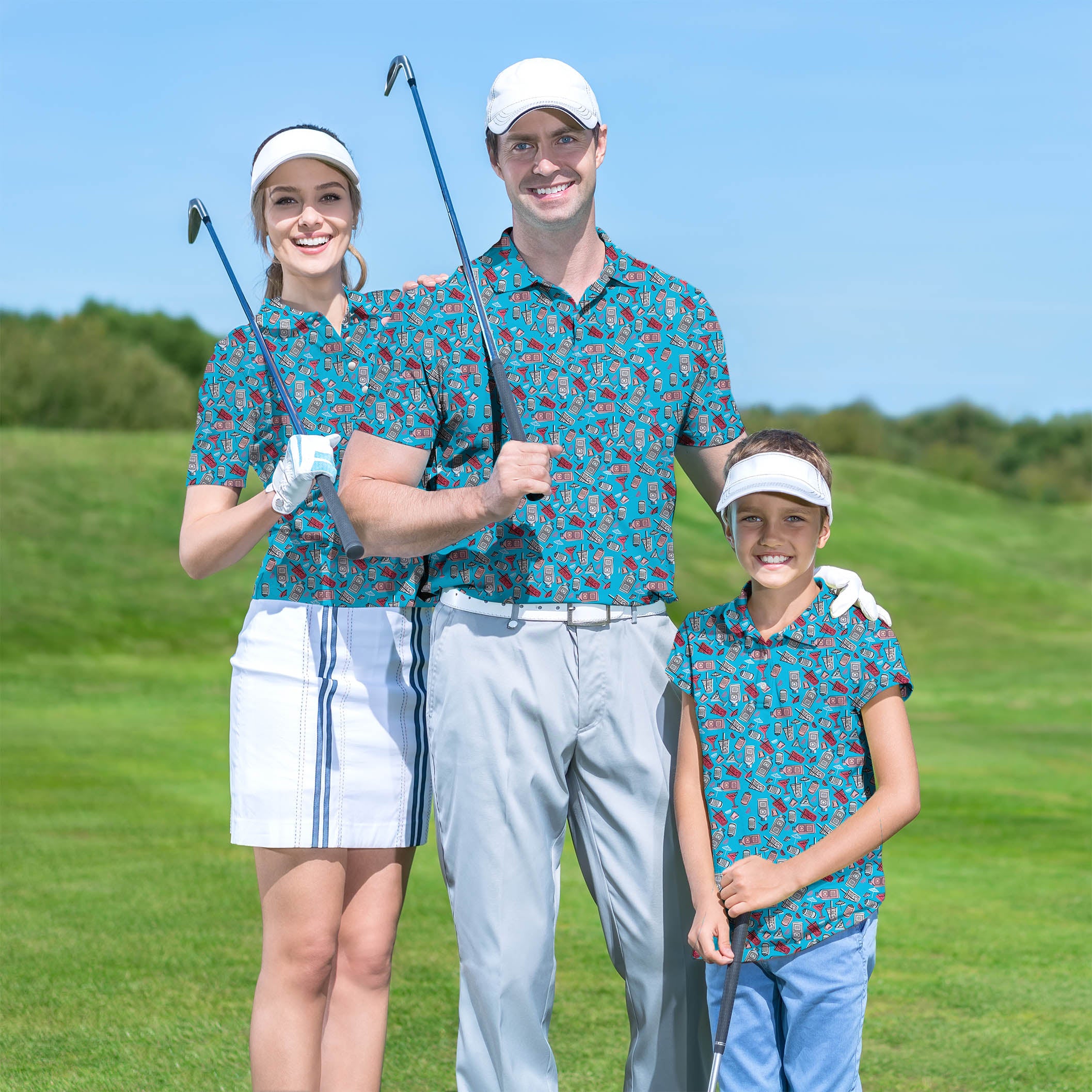 Golf Polo Couple Family set DAY DRINKER