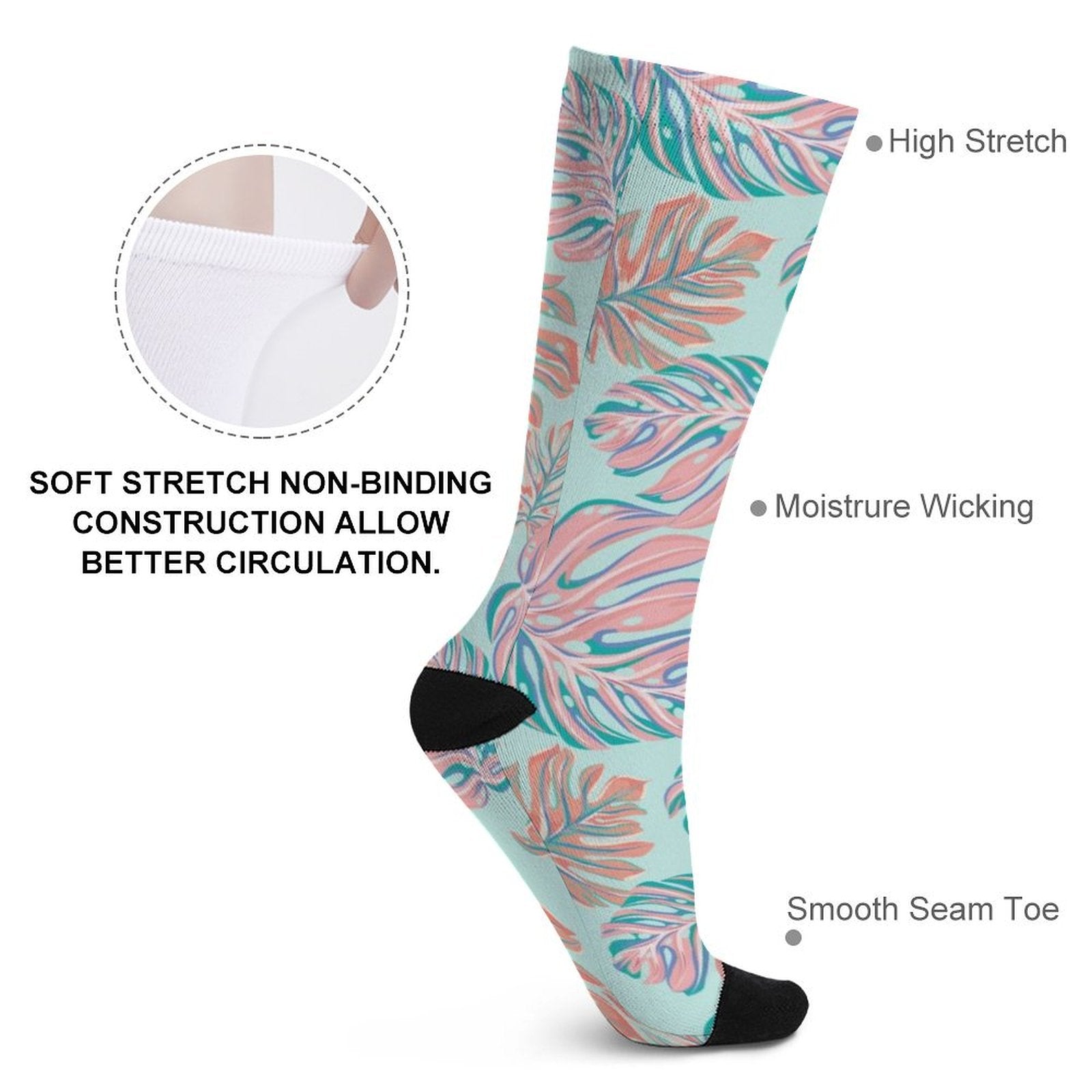 Magic Leaves Prined socks Gifts for Men Women
