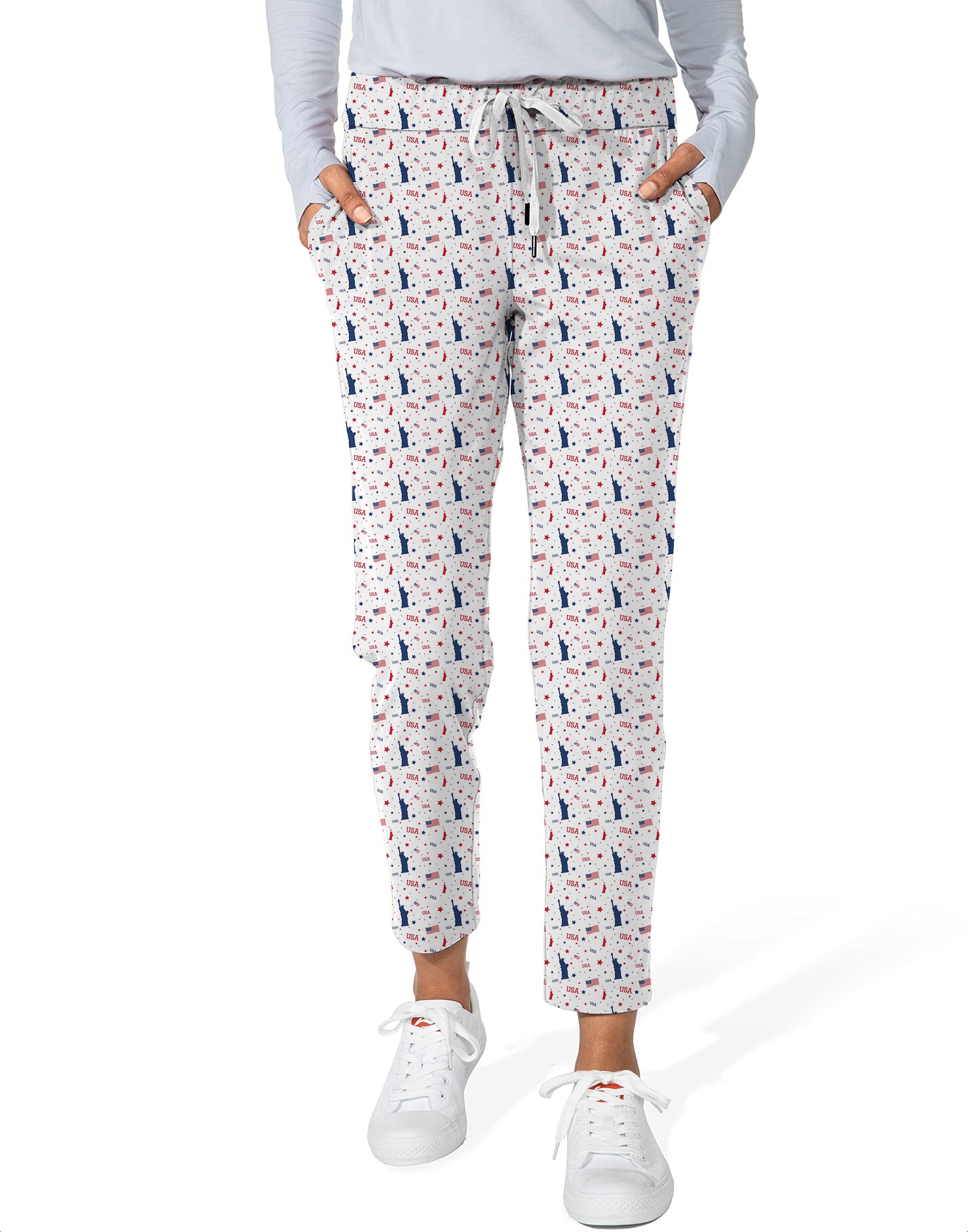 Statue of Liberty-Women's 7/8 Stretch Ankle Golf Pants