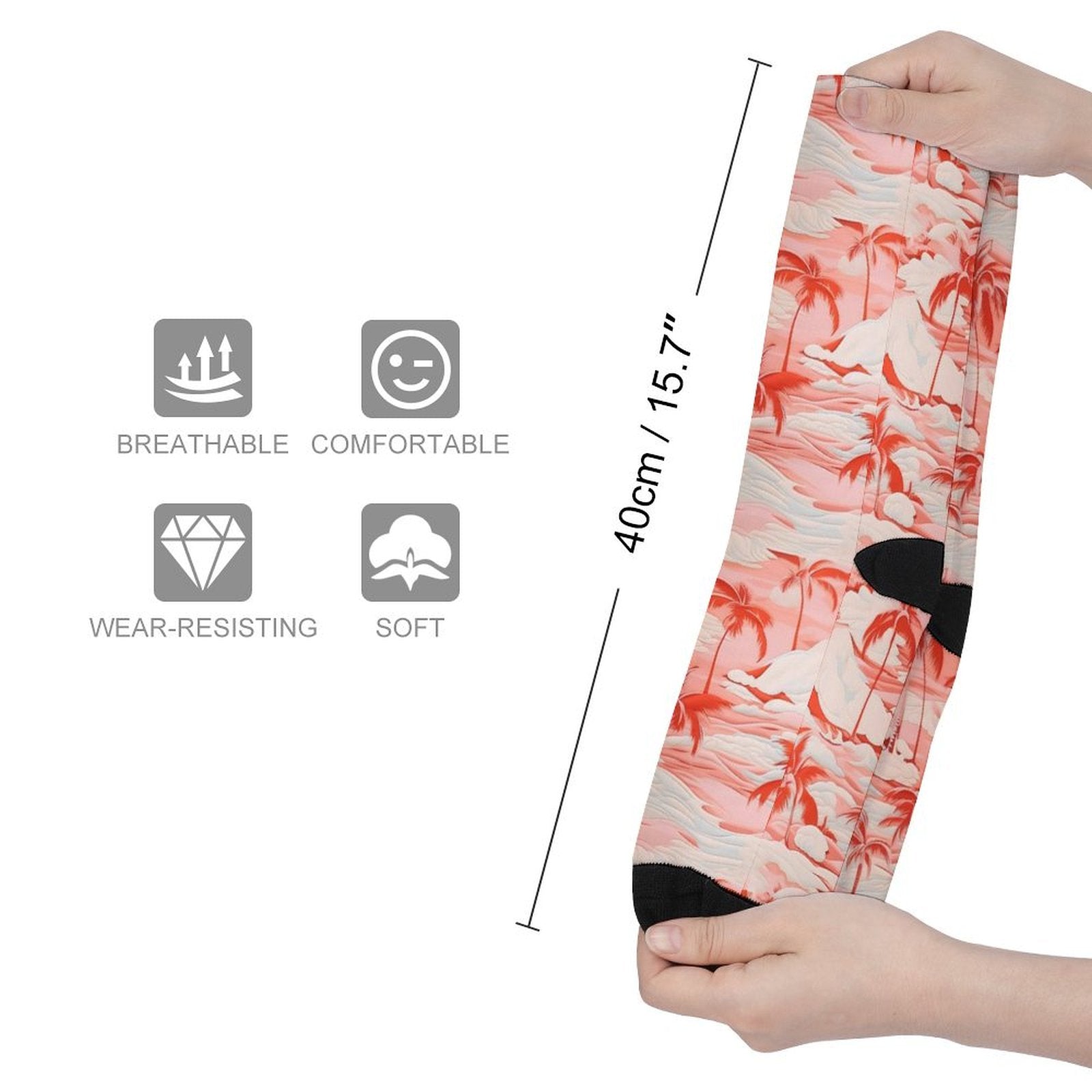 Palm Prined socks Gifts for Men Women