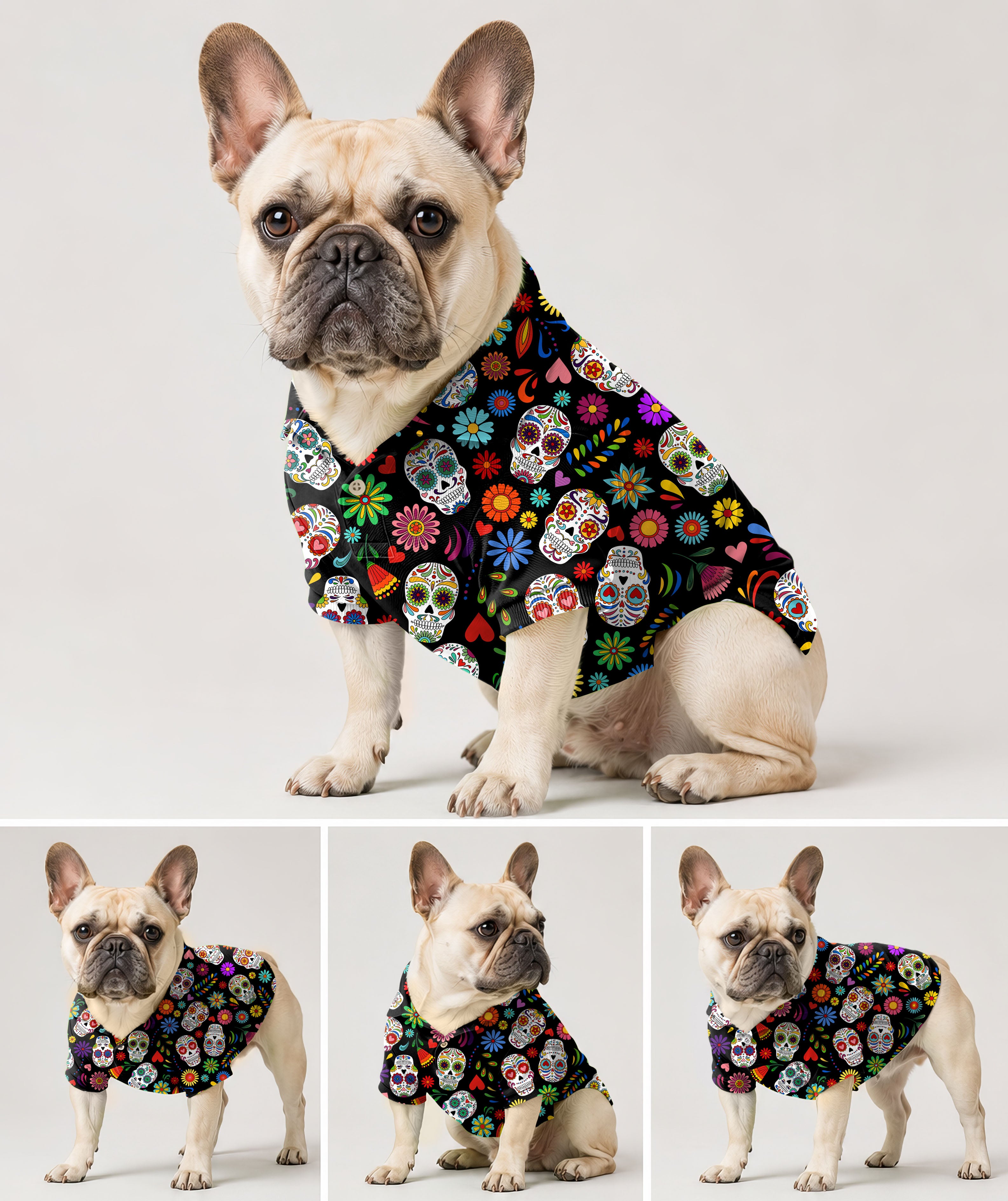 Dog's golf polo Fiesta Feeling skull